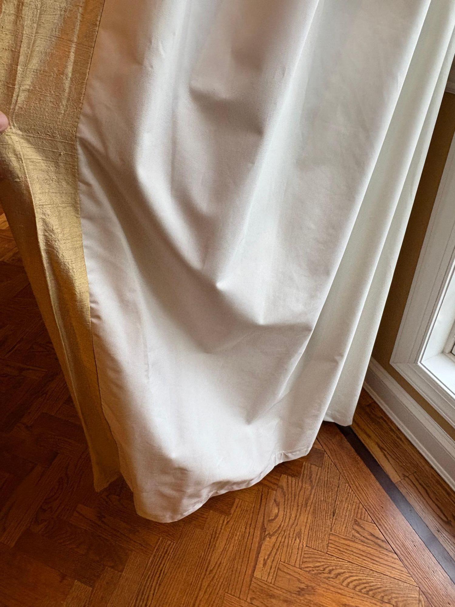 Pair of Custom Linen Drapes, Curtains and Valances, Lined, Tassels For Sale 6