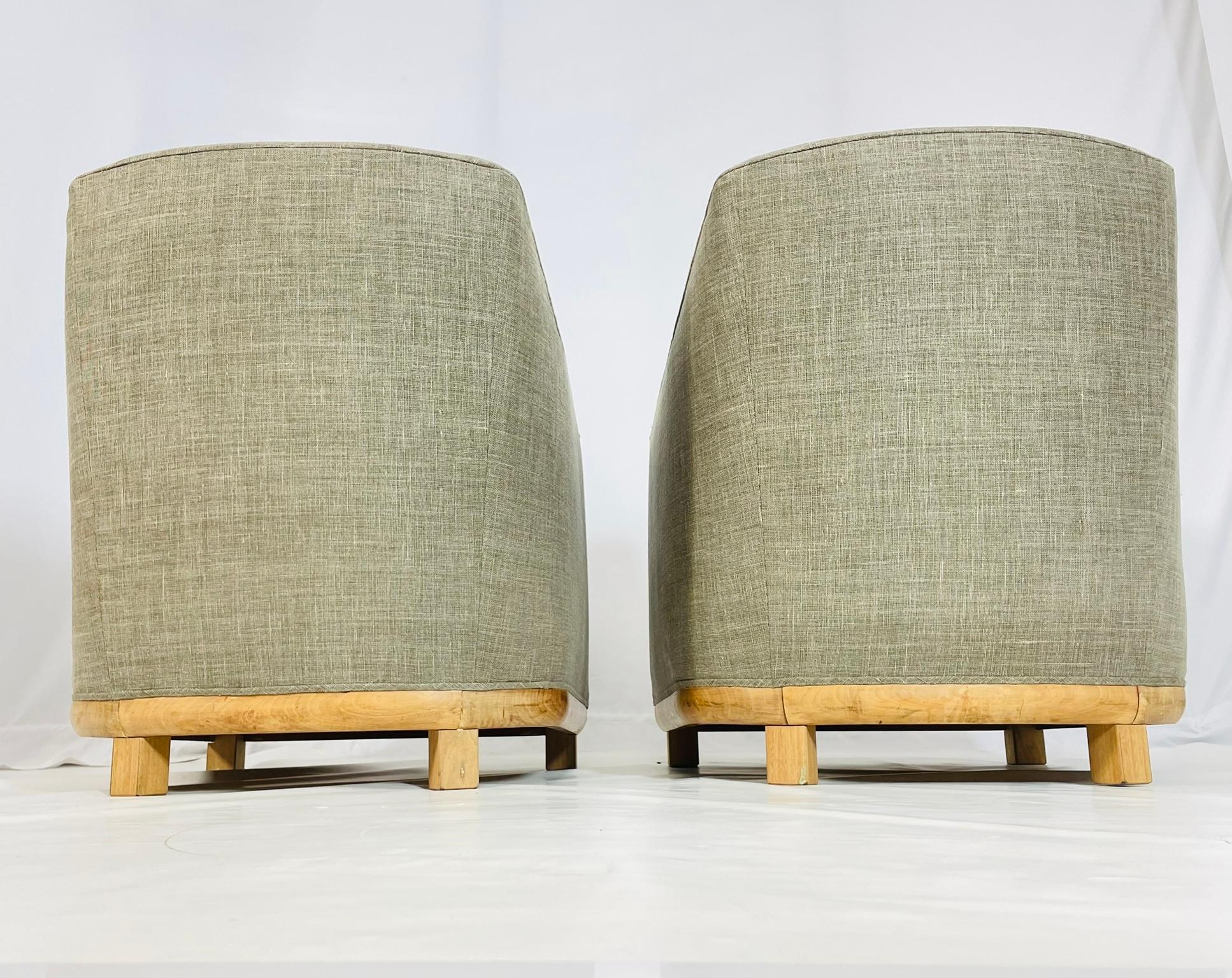 Tissu Paire de CUSTOM MADE Made in USA, Circa 1960s en vente