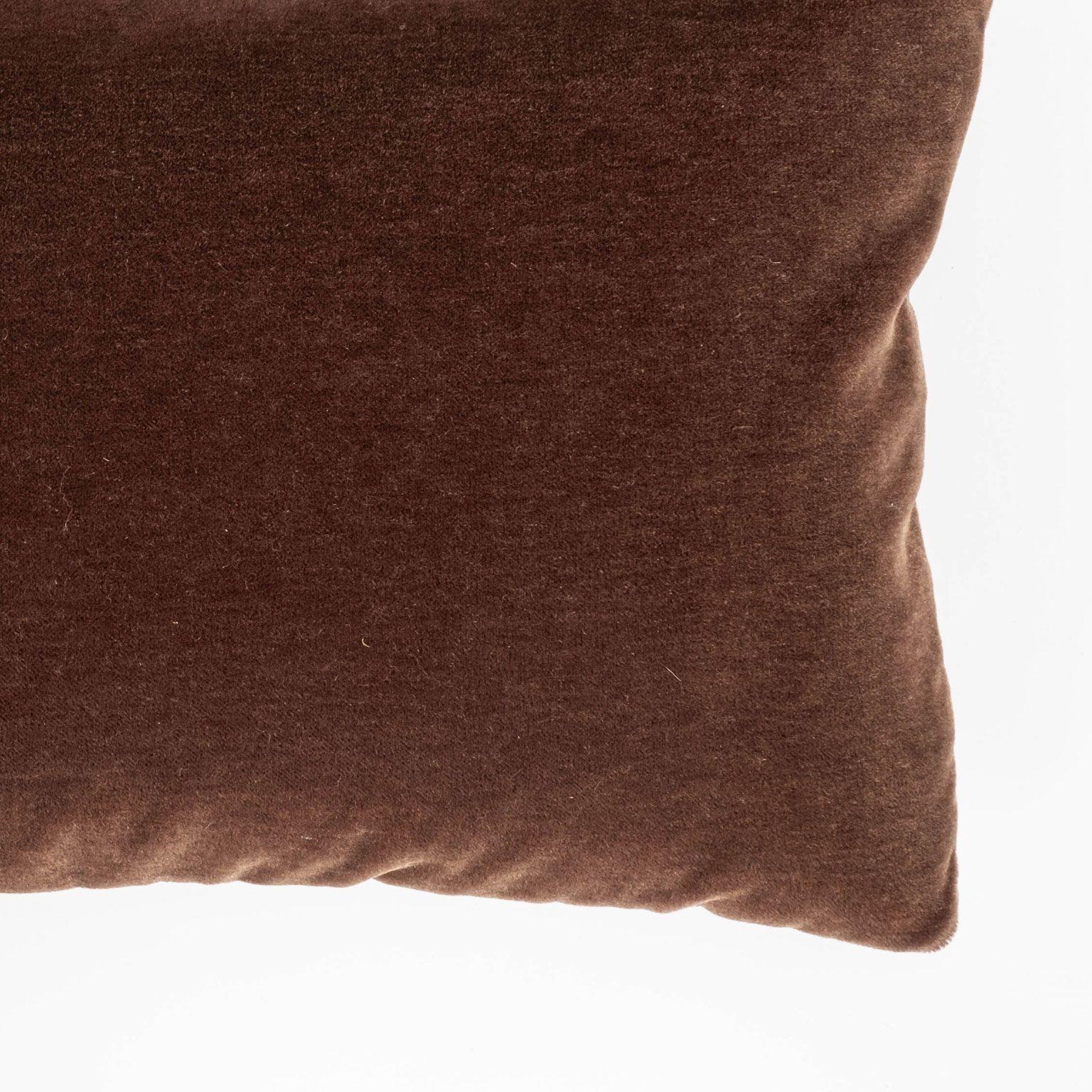 Pair of Custom Lumbar Cushions from Vintage African Kuba Cloth For Sale 1