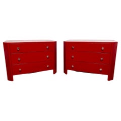 Pair of Custom Made Bedroom Chests by Mario Genovese, circa 1960s