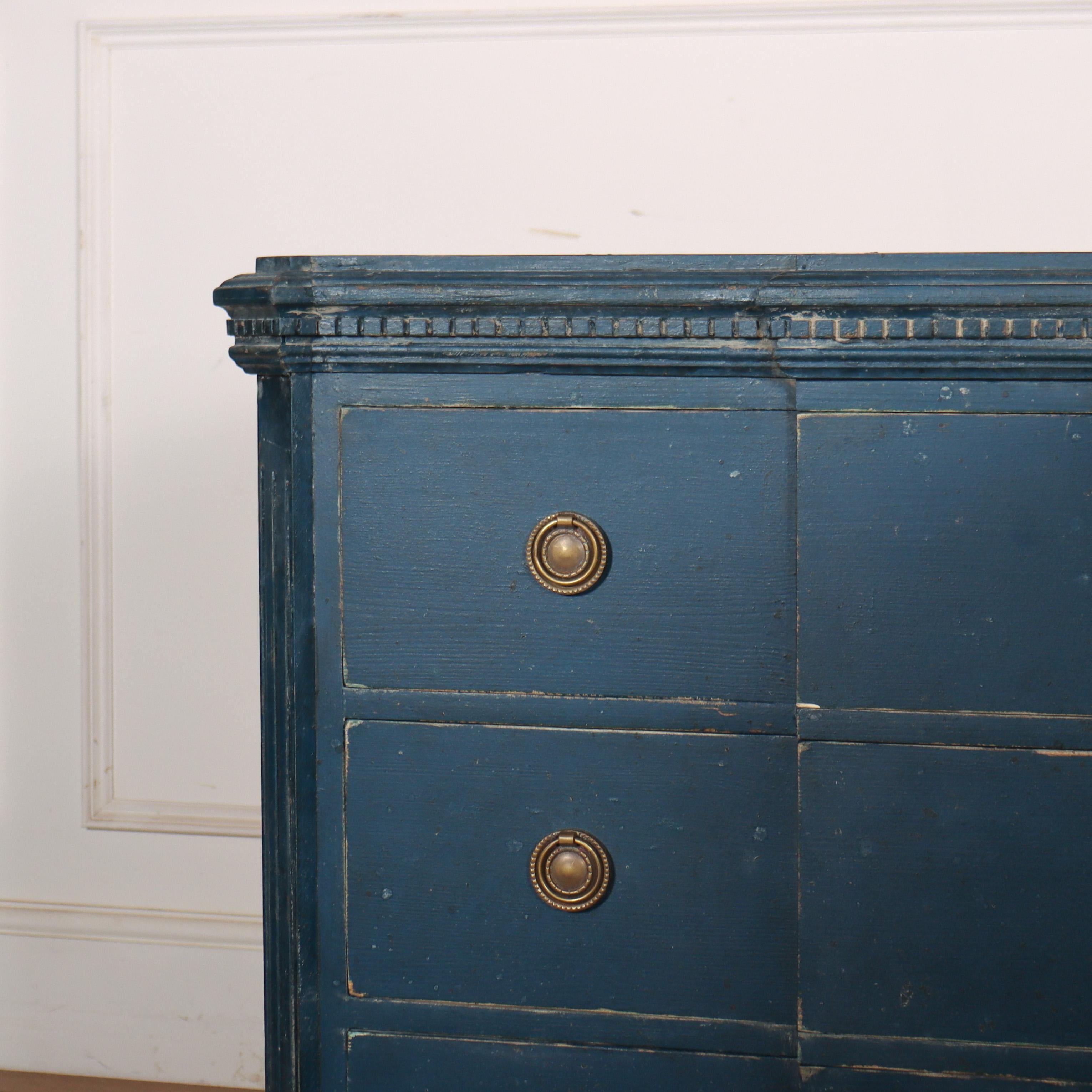 Painted Pair of Custom Made Breakfront Commodes For Sale