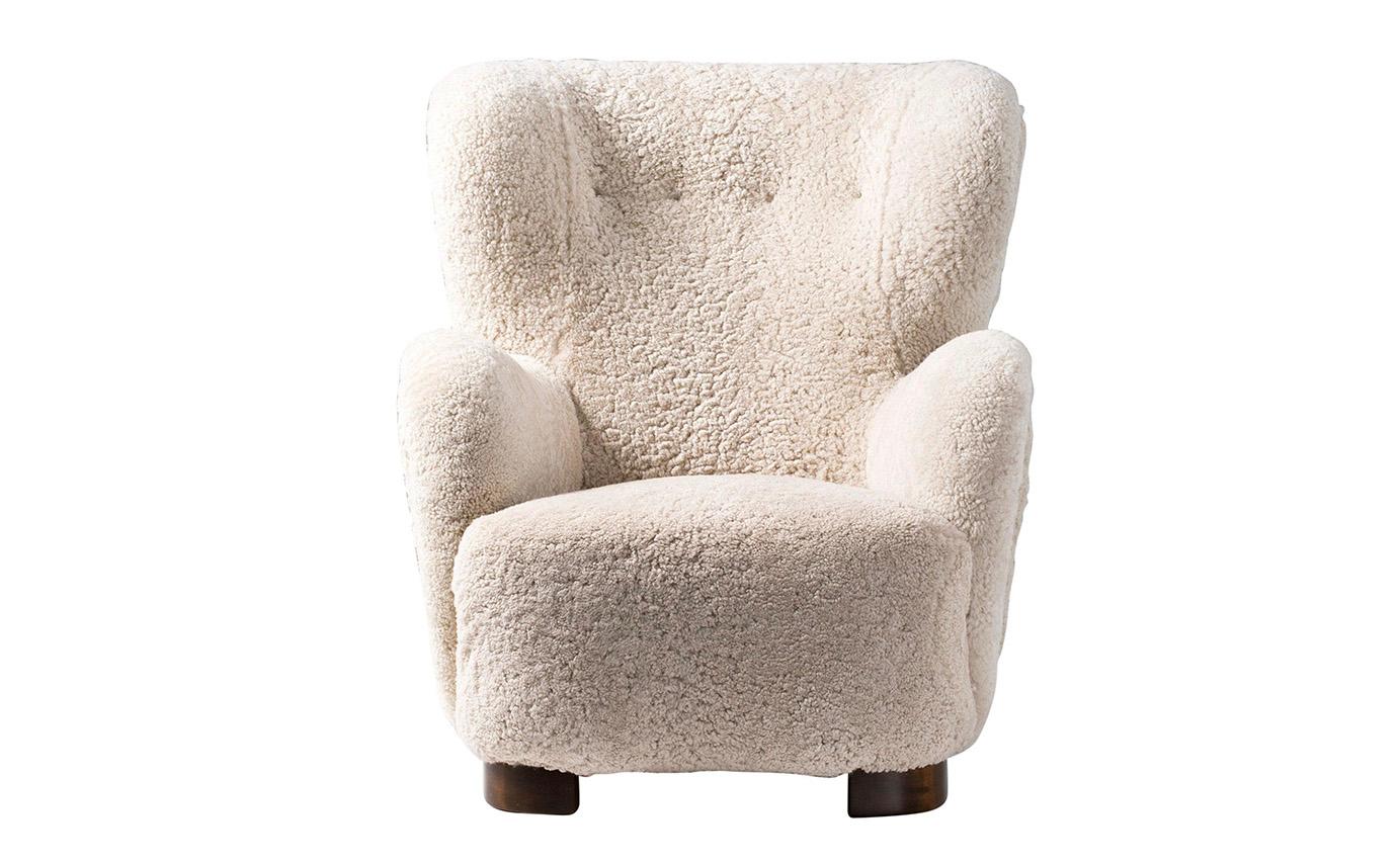 Contemporary Pair of Custom Made Cabinetmaker Armchairs in COM Finish For Sale