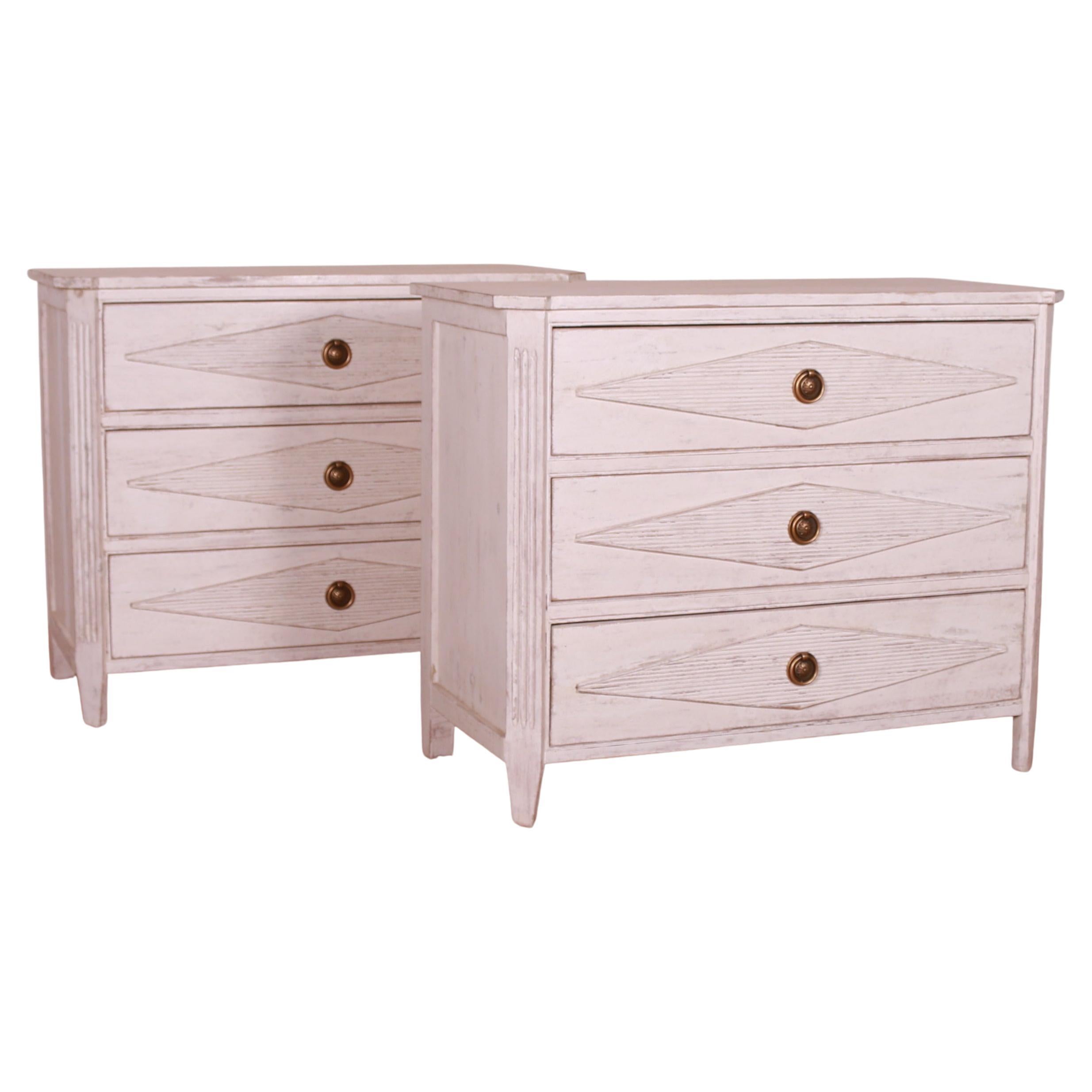 Paire de commodes sur mesure