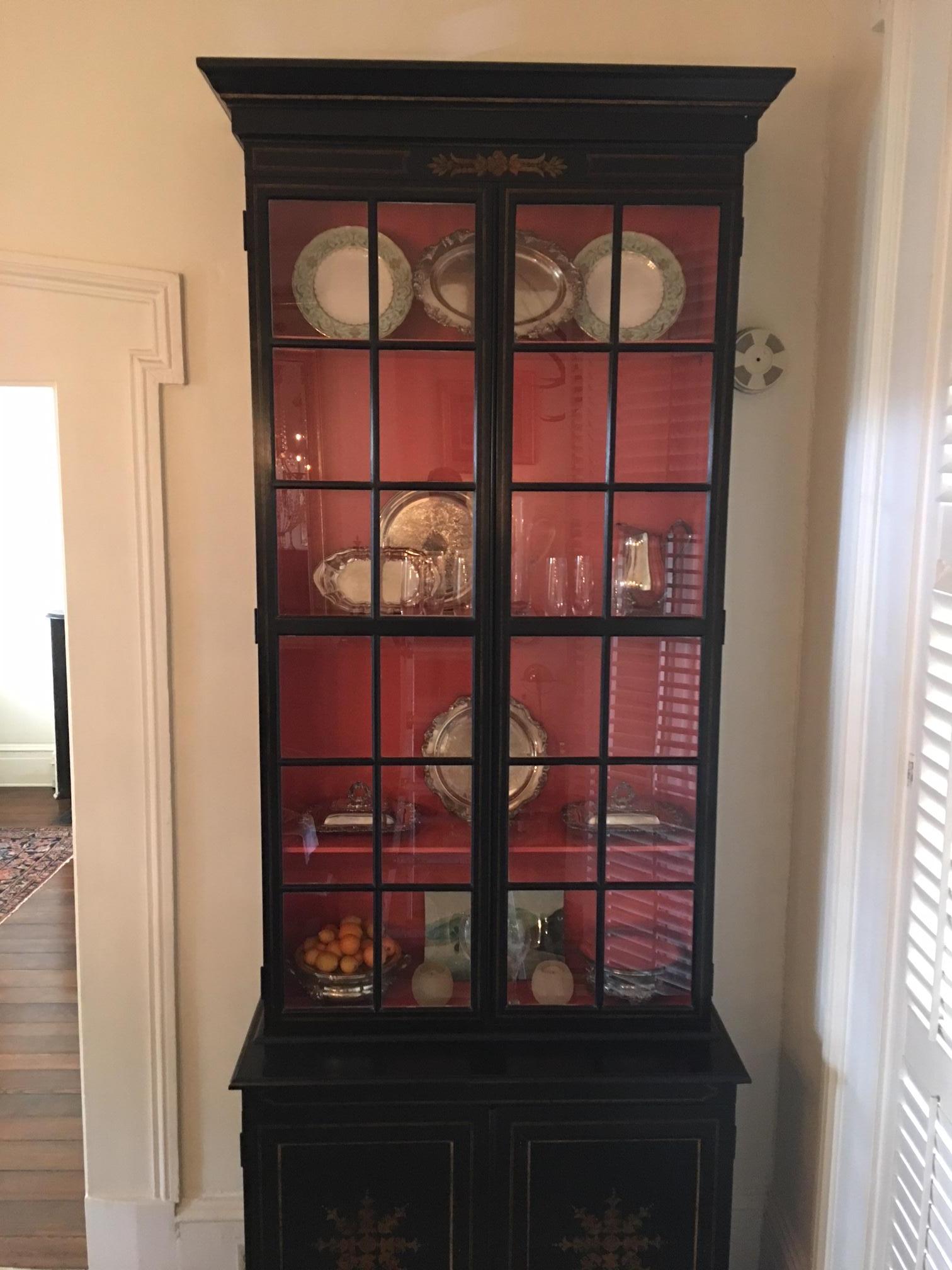 pair of china cabinets
