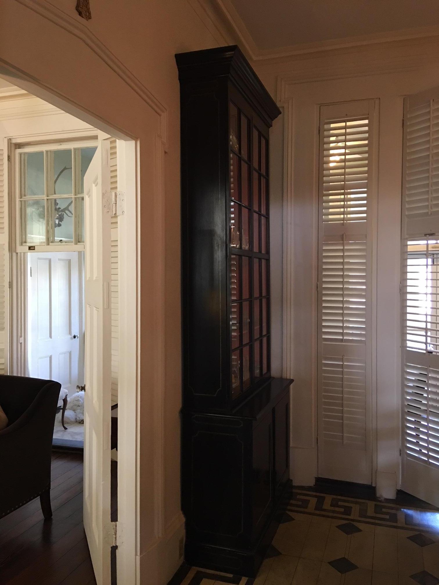 Pair of Custom Made John Rosselli Ebony Display Cabinets, Mid-20th Century 1