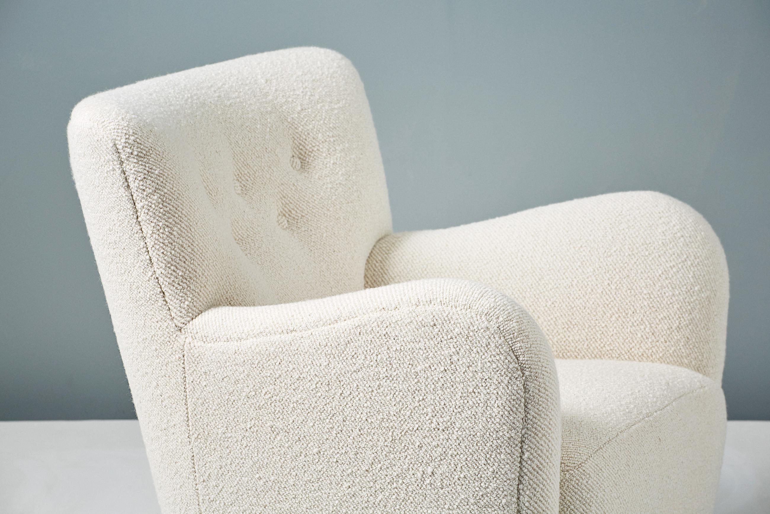 Paire de chaises longues modèle 54 fabriquées sur mesure en vente 9