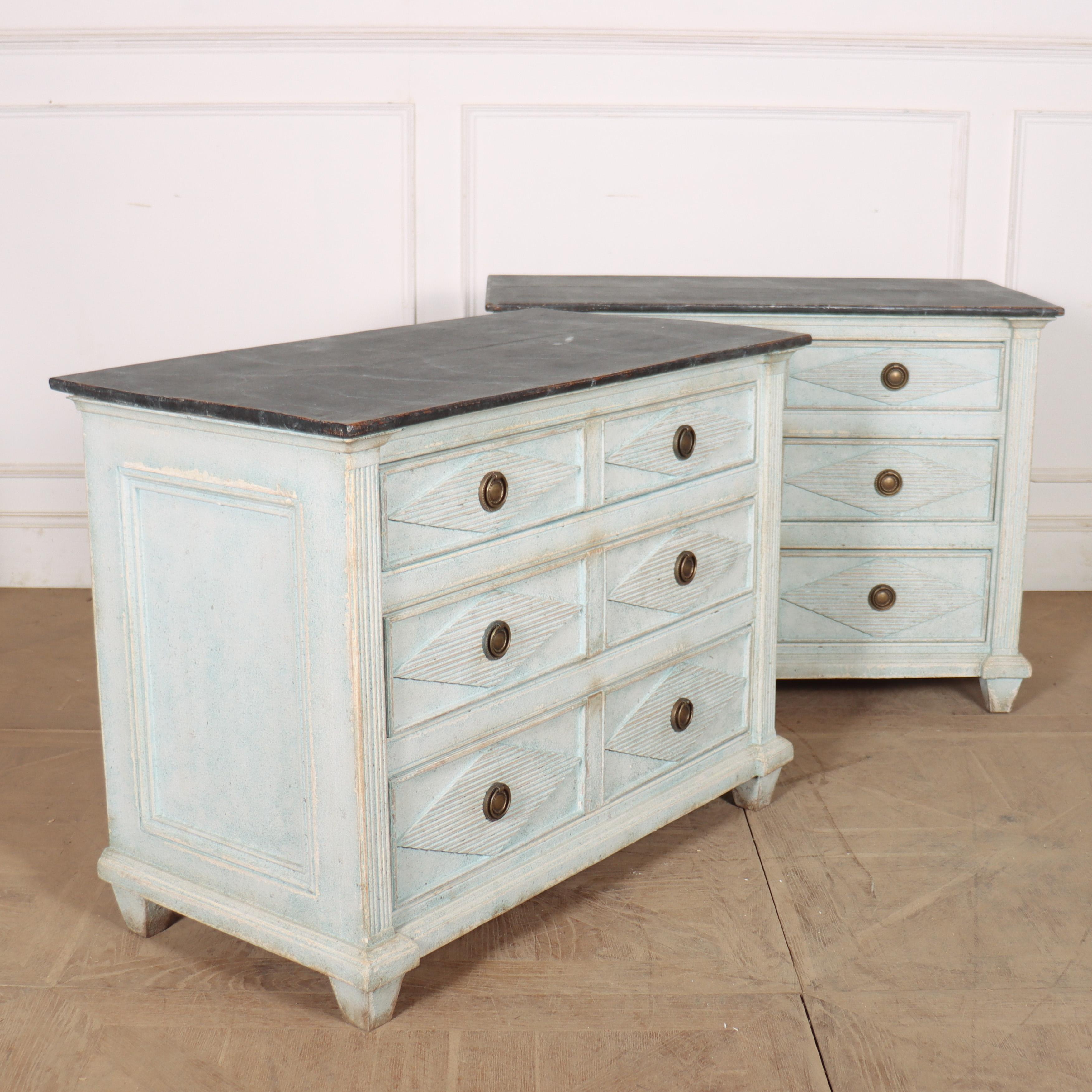 Coppia di commodes su misura in stile svedese In condizioni buone in vendita a Leamington Spa, Warwickshire