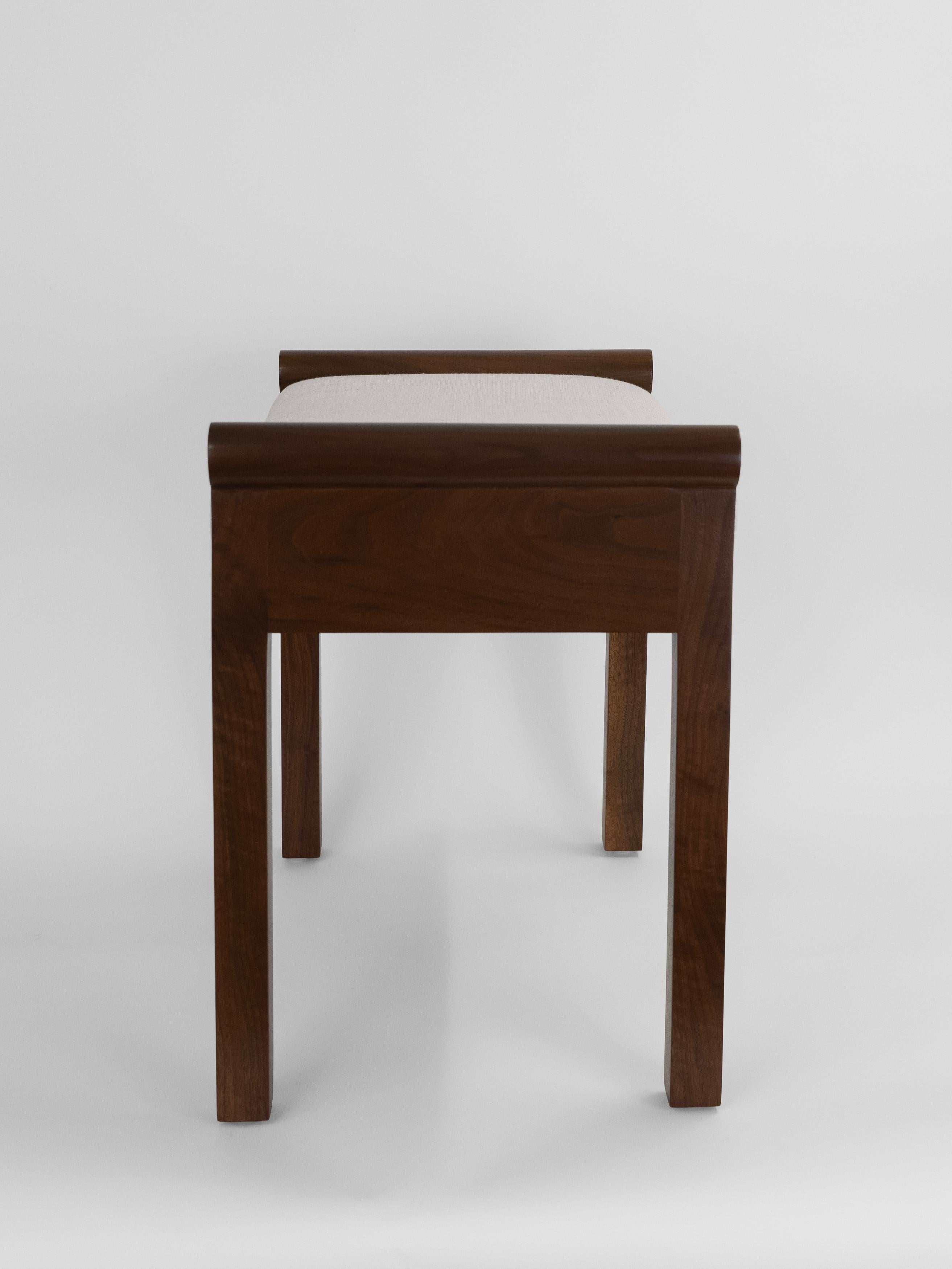 Pair of Custom Made Upholstered Stools In Excellent Condition For Sale In Wainscott, NY