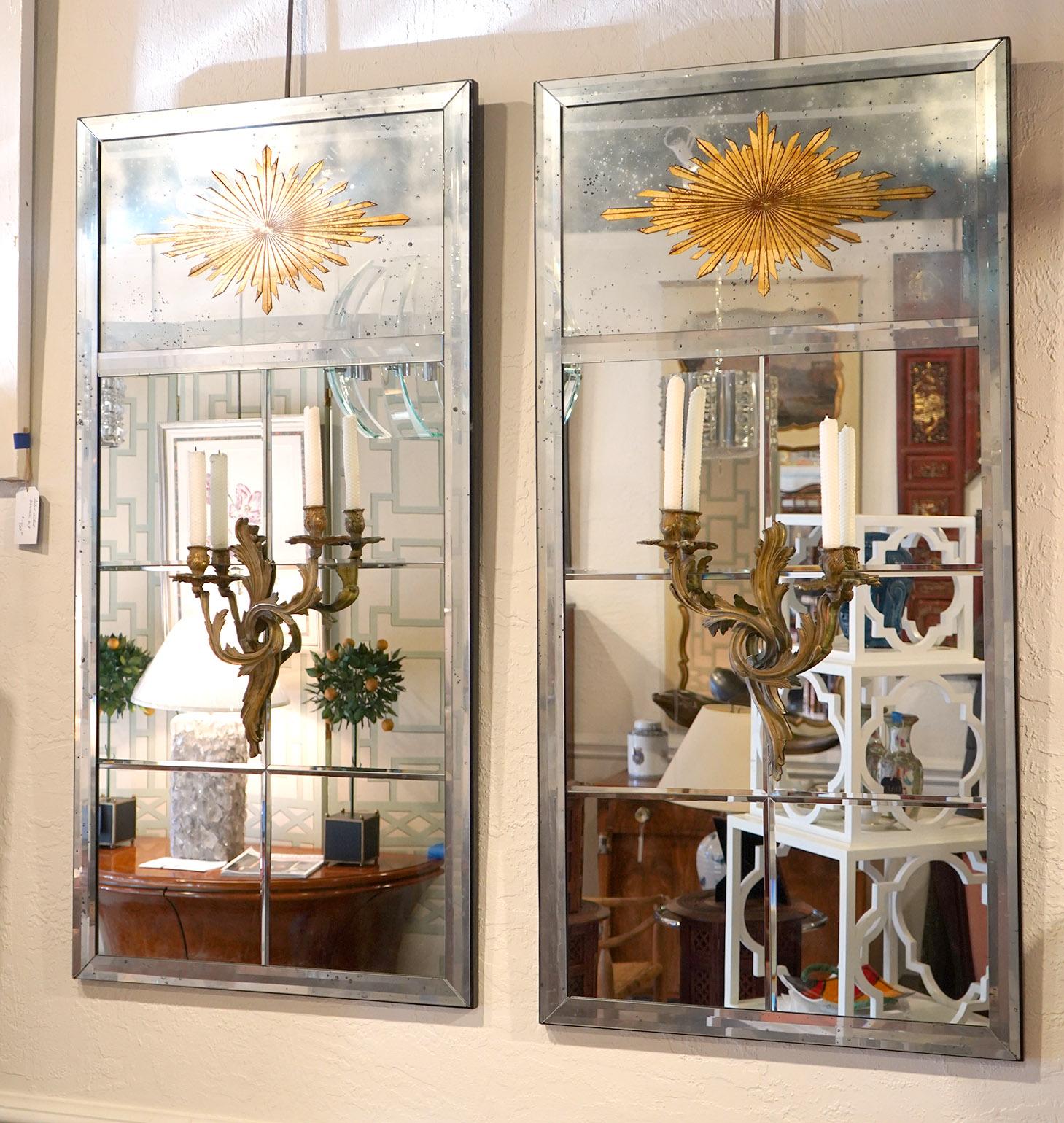 Pair of Custom Mirrors Gilded Medallion with Sconces

Use, Good Condition, See All Photos For Details

Dimensions: 51 Inches Tall x 25.5 Inches Wide x 6 Inches Depth

Local Pickup or Can Contact Us for Help Getting Shipping Quote
