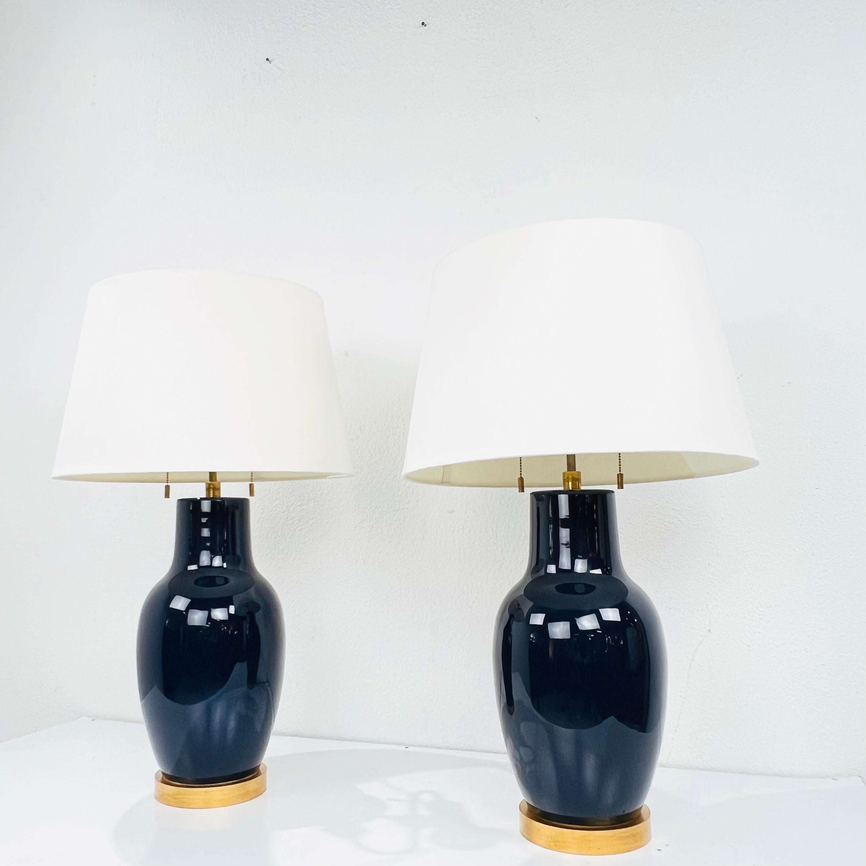 Portuguese Pair of Custom Mottega Table Lamps For Sale