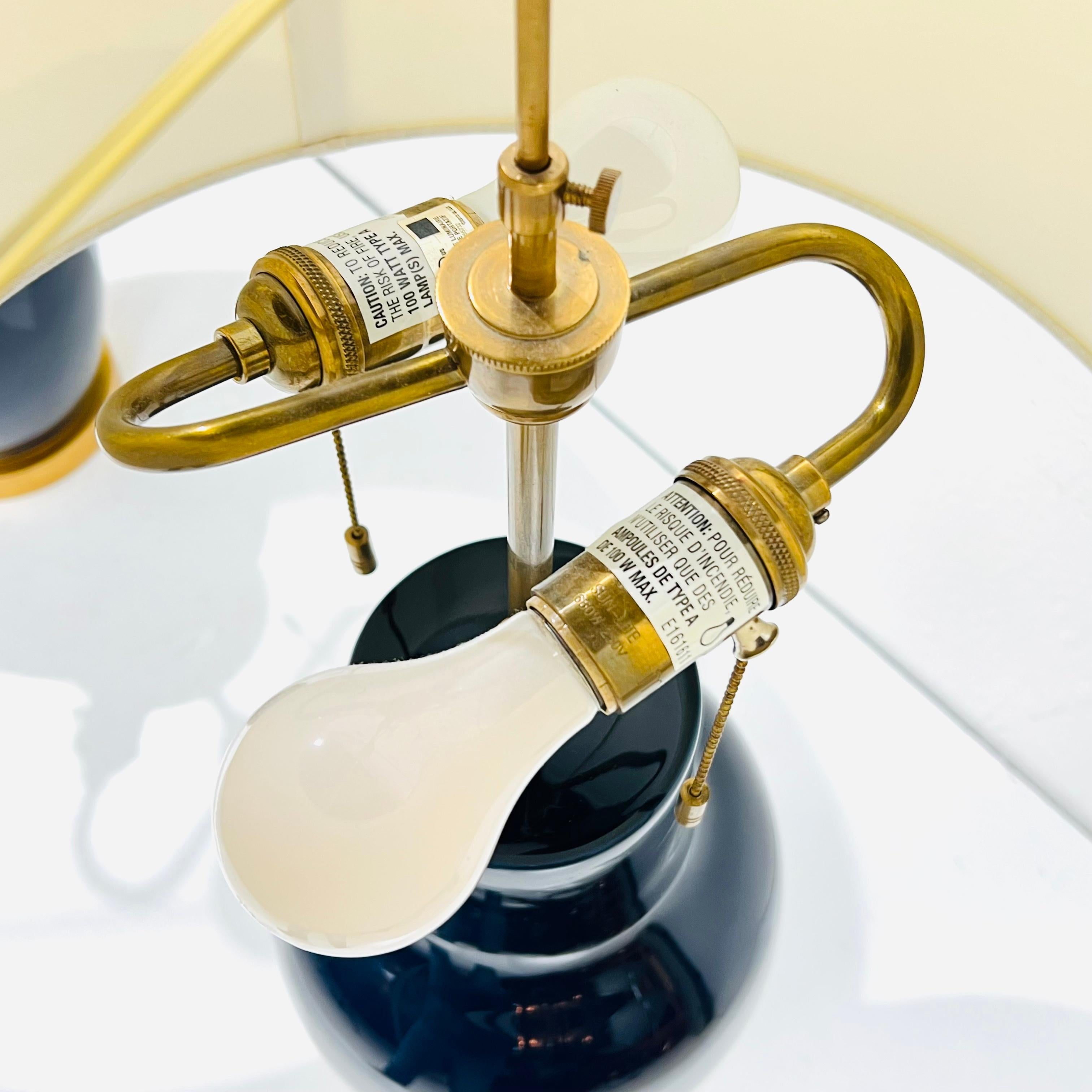 Ein Paar Mottega-Tischlampen nach Maß im Zustand „Gut“ im Angebot in Dallas, TX
