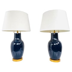 Used Pair of Custom Mottega Table Lamps