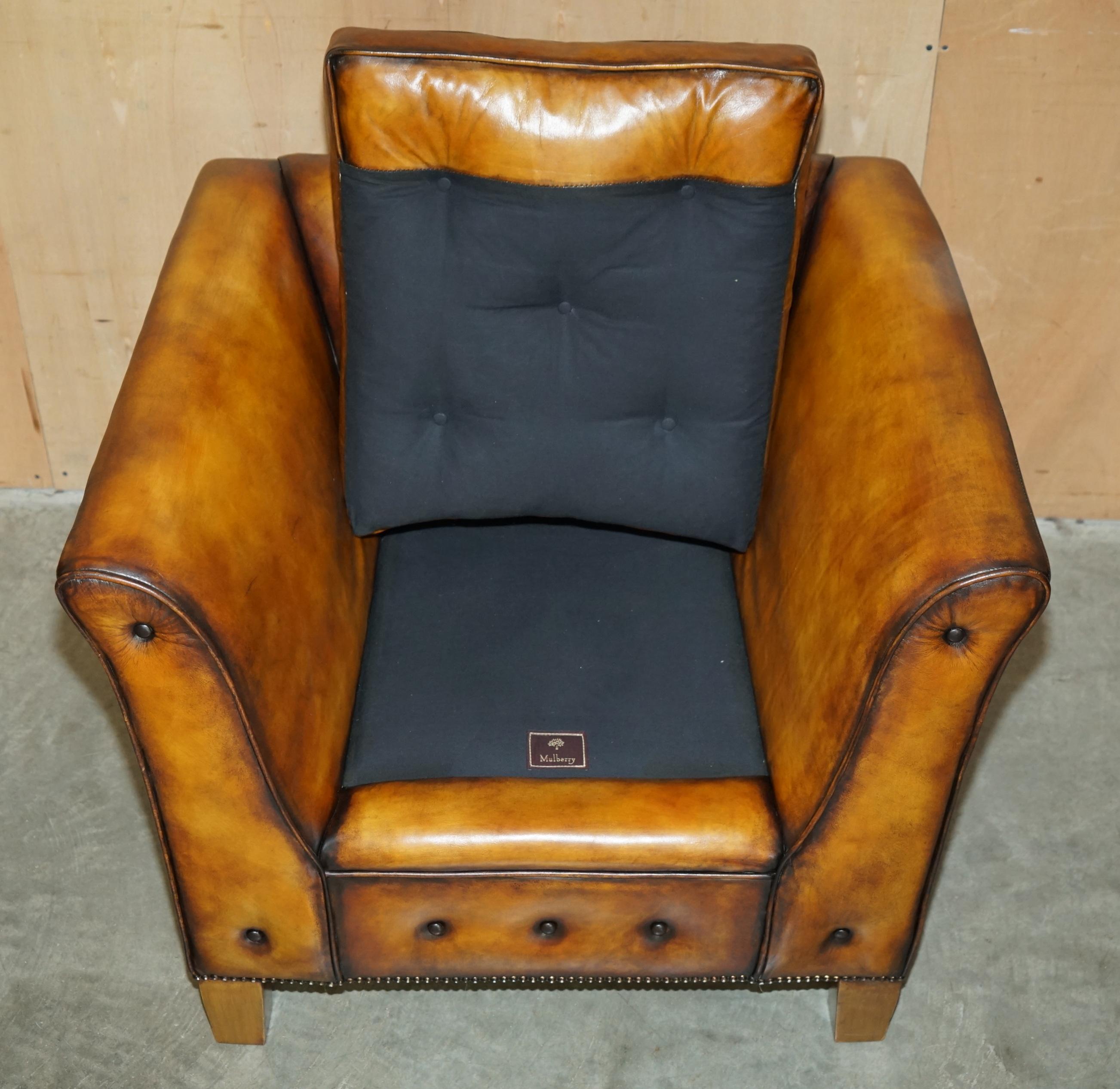 Paire d'armoires MULBERRY LONDON CUSTOM MULBERRY en cuir marron en vente 2