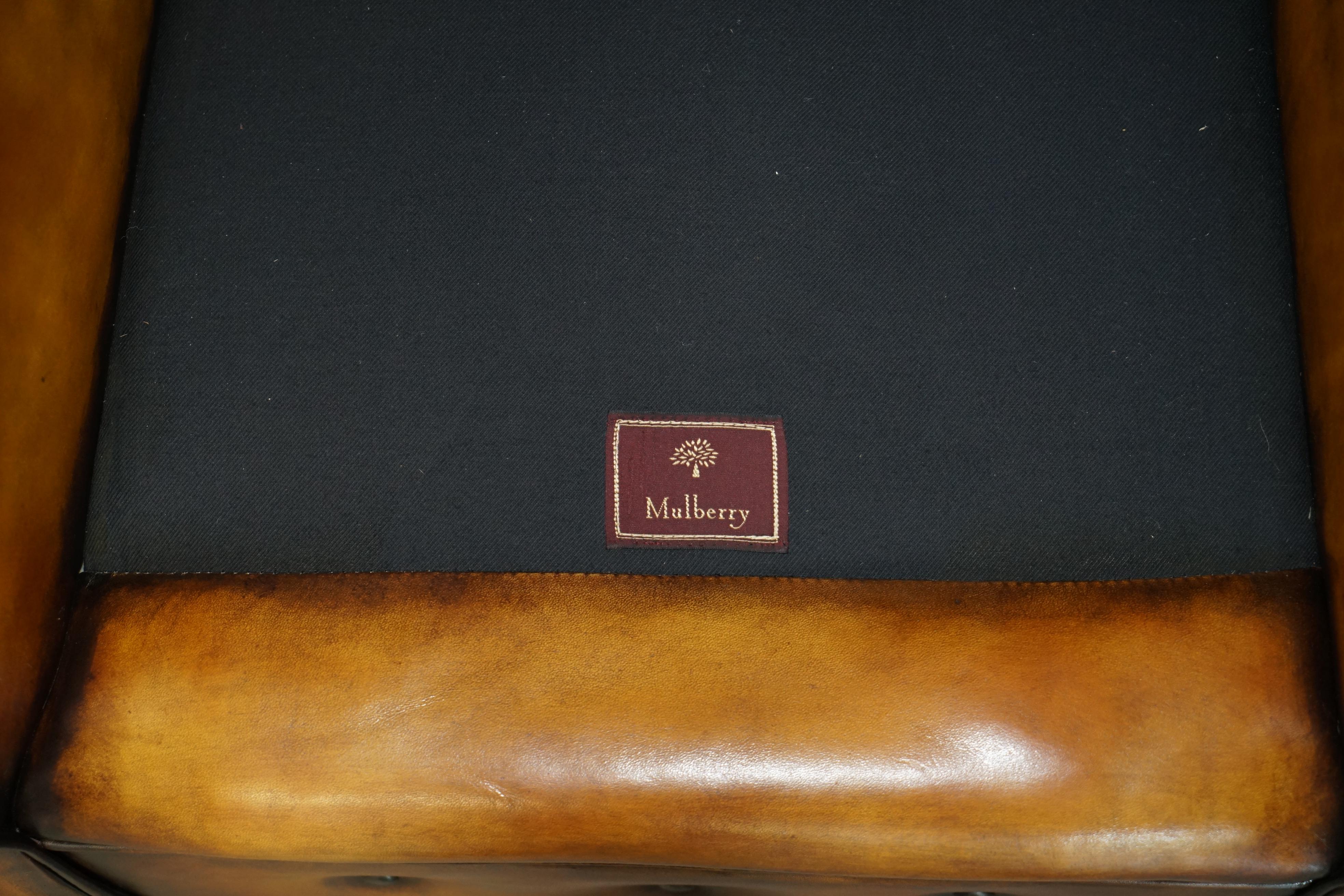 Paire d'armoires MULBERRY LONDON CUSTOM MULBERRY en cuir marron en vente 3