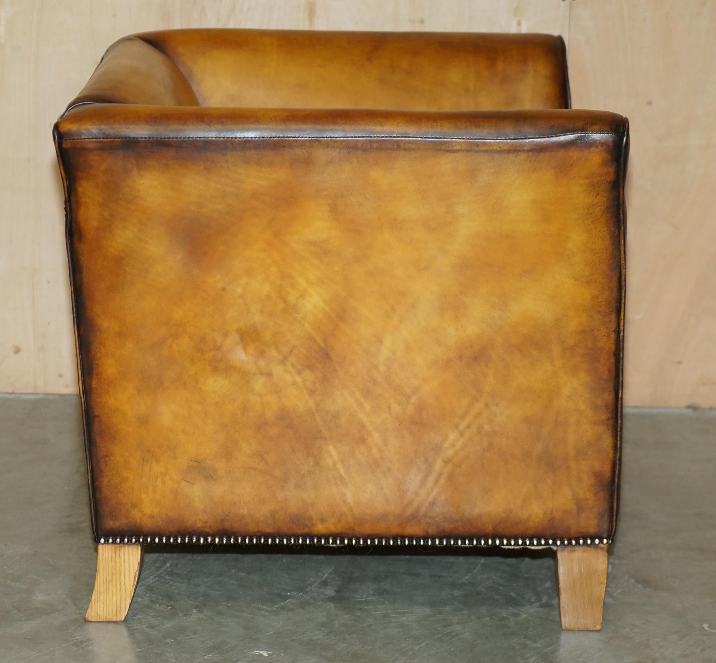 Paire d'armoires MULBERRY LONDON CUSTOM MULBERRY en cuir marron en vente 4
