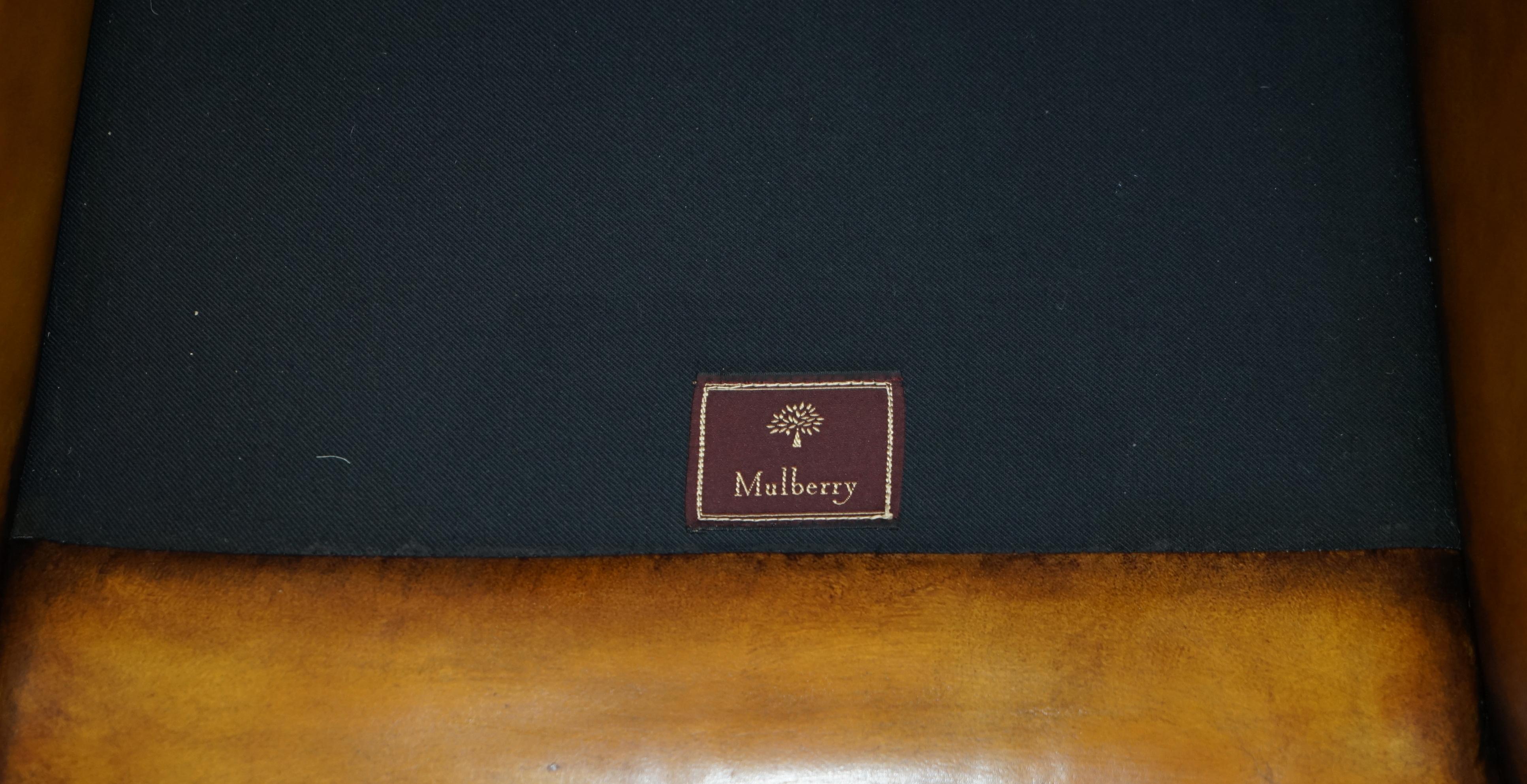 Paire d'armoires MULBERRY LONDON CUSTOM MULBERRY en cuir marron en vente 11