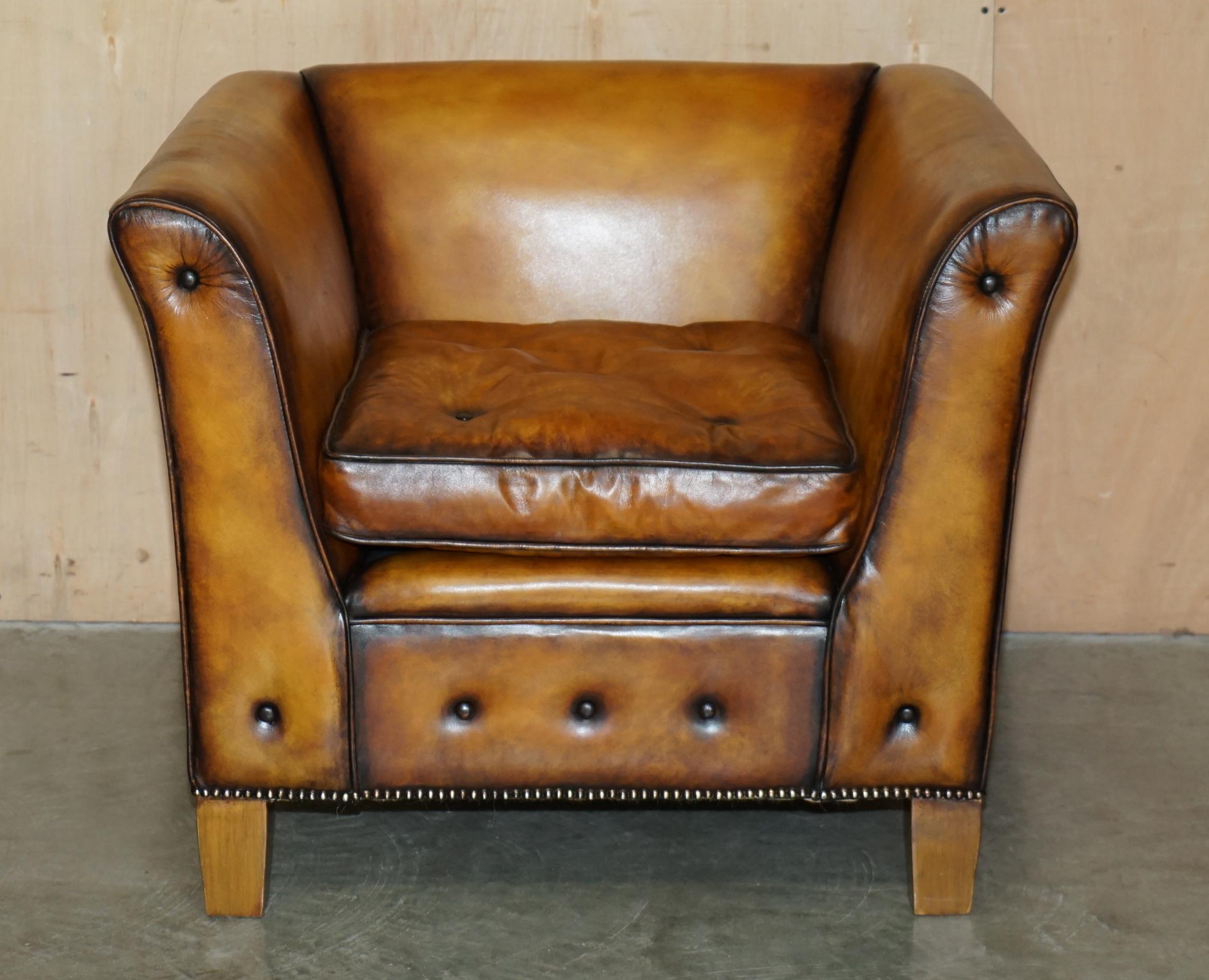 Chesterfield Paire d'armoires MULBERRY LONDON CUSTOM MULBERRY en cuir marron en vente