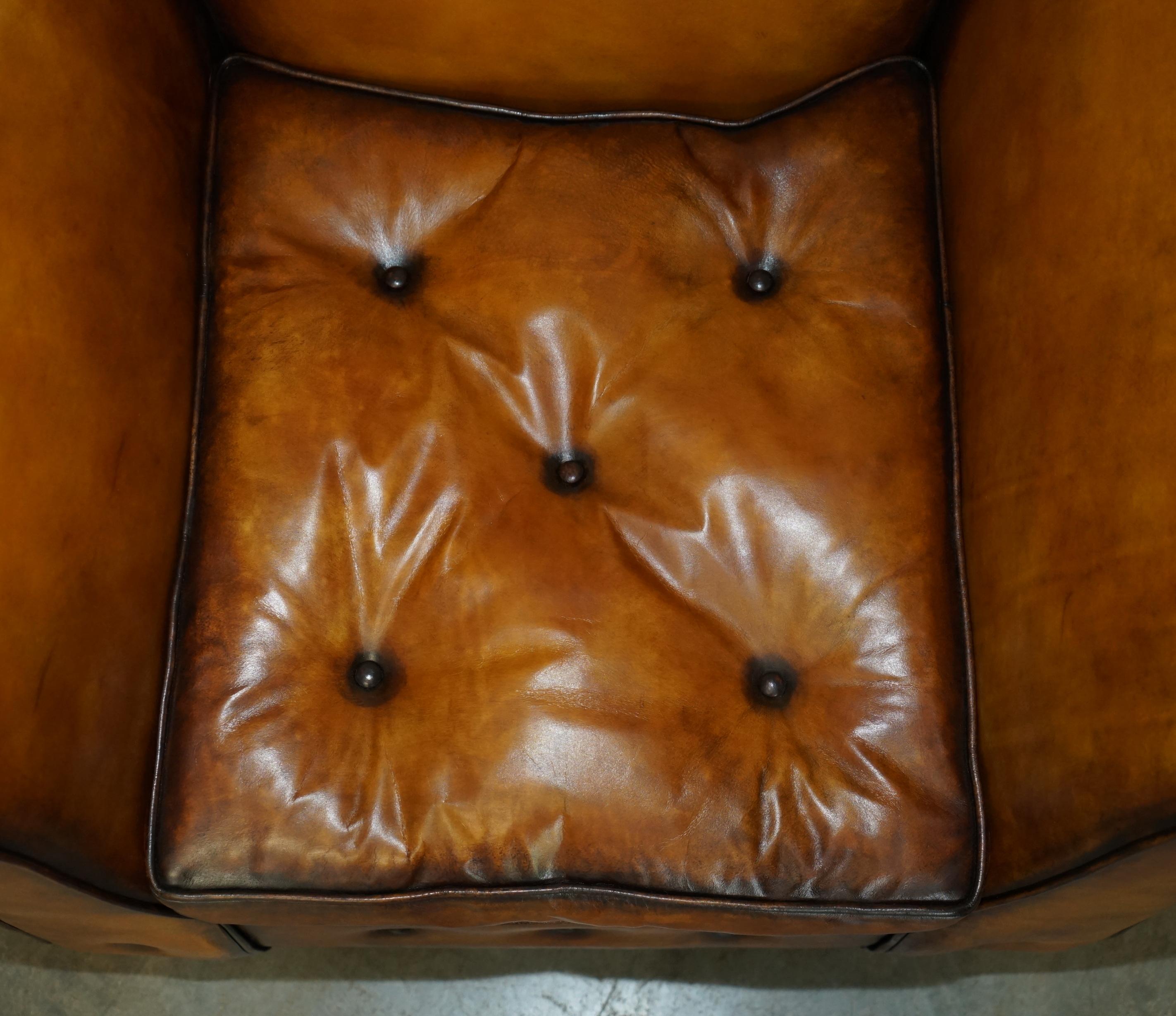 Fait main Paire d'armoires MULBERRY LONDON CUSTOM MULBERRY en cuir marron en vente