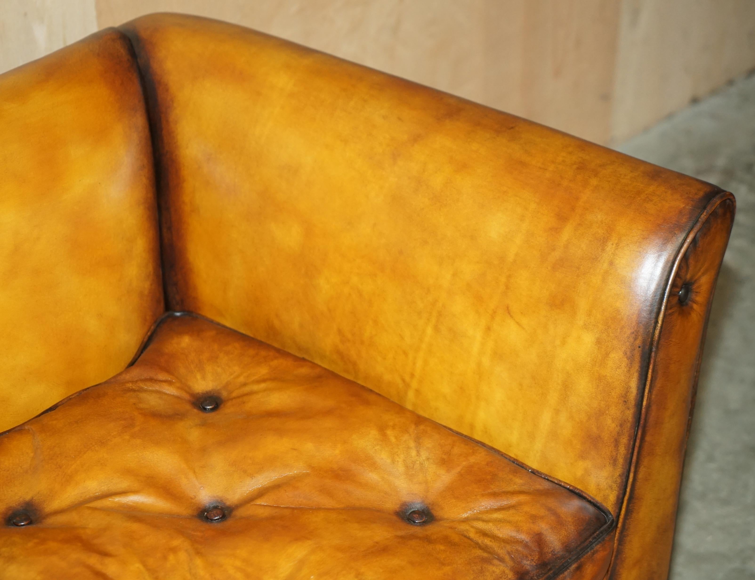 Paire d'armoires MULBERRY LONDON CUSTOM MULBERRY en cuir marron Excellent état - En vente à West Sussex, Pulborough