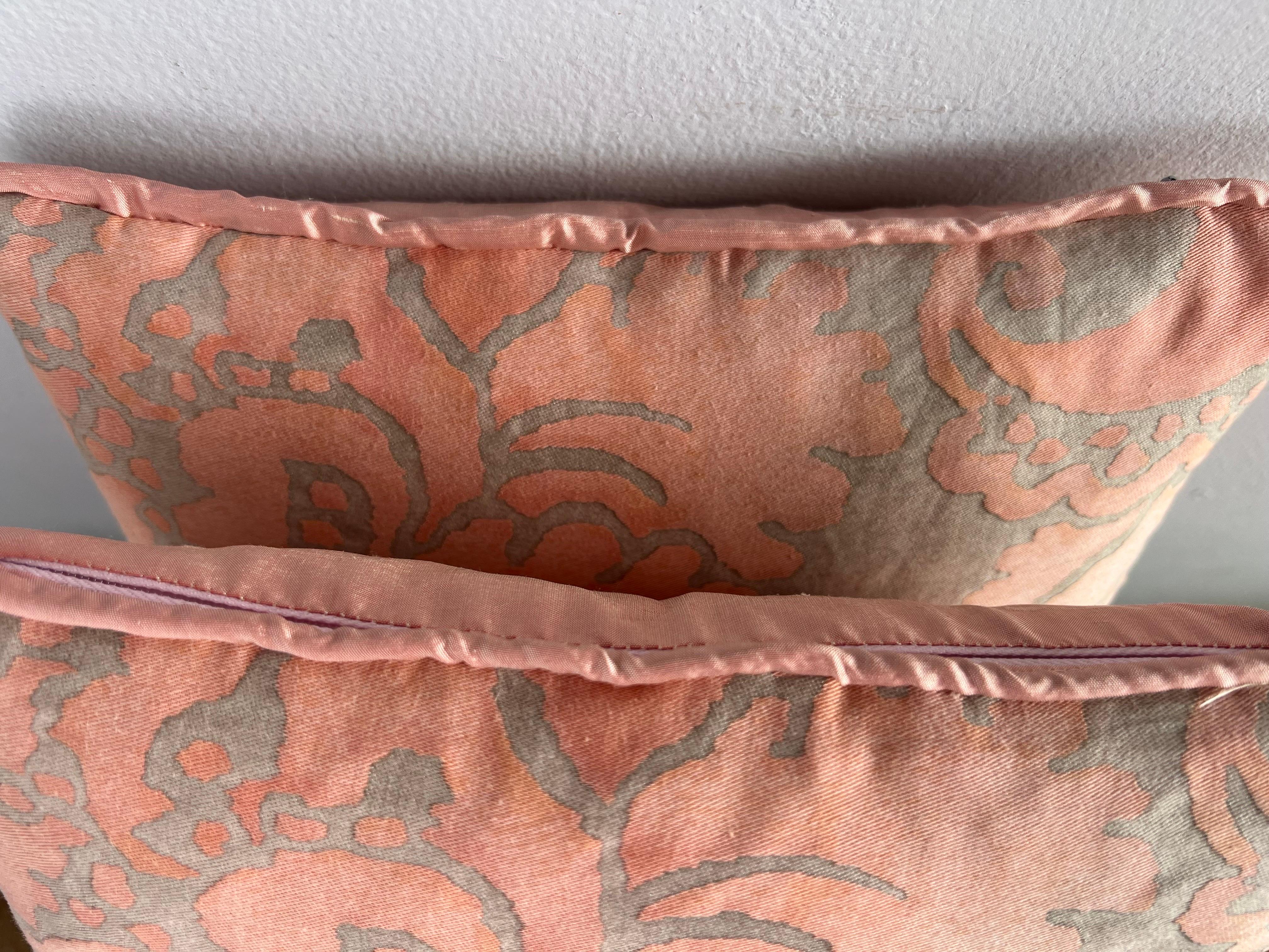 Baroque Pair of Custom Petite Fortuny Pillows