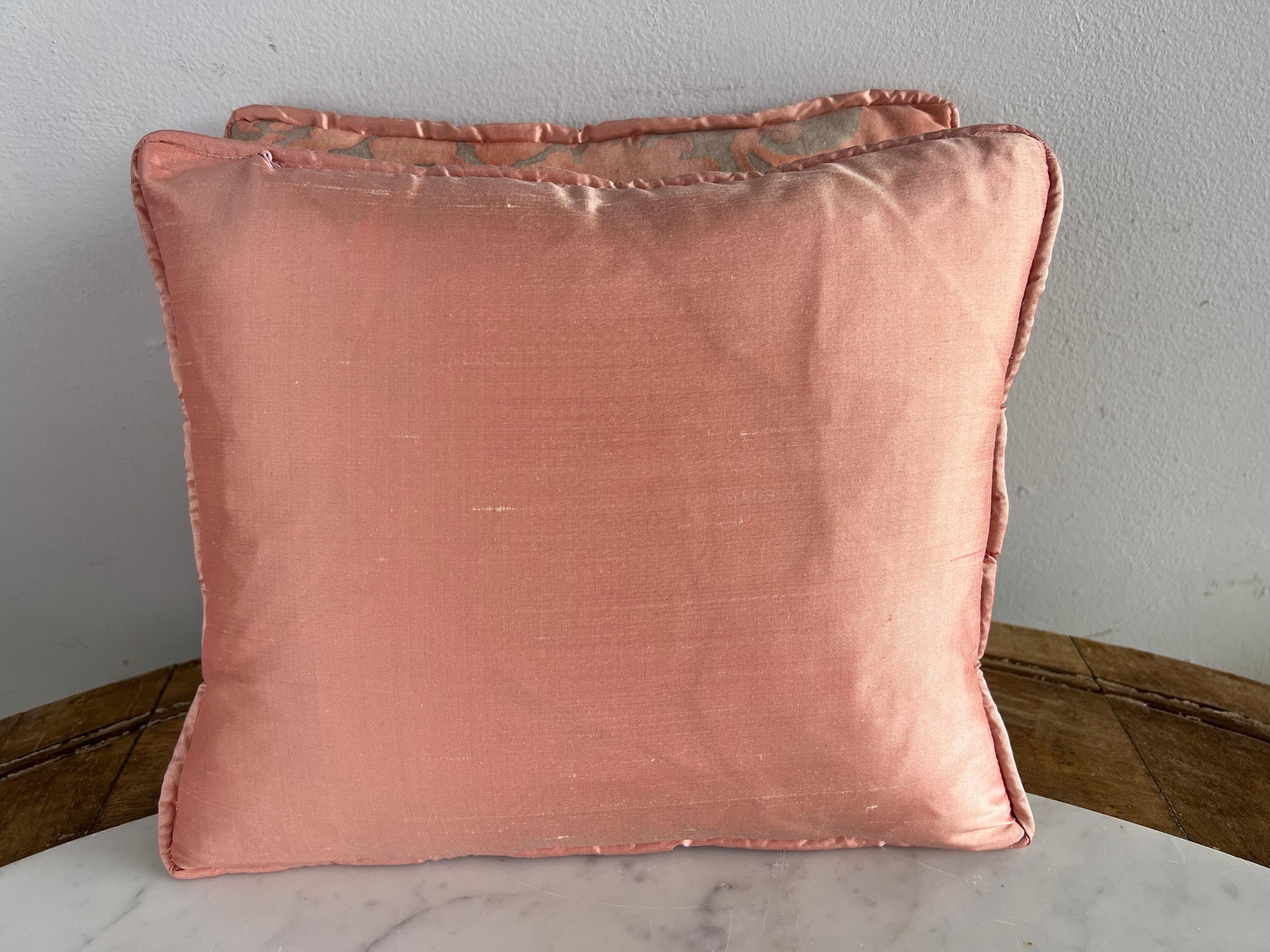 Cotton Pair of Custom Petite Fortuny Pillows