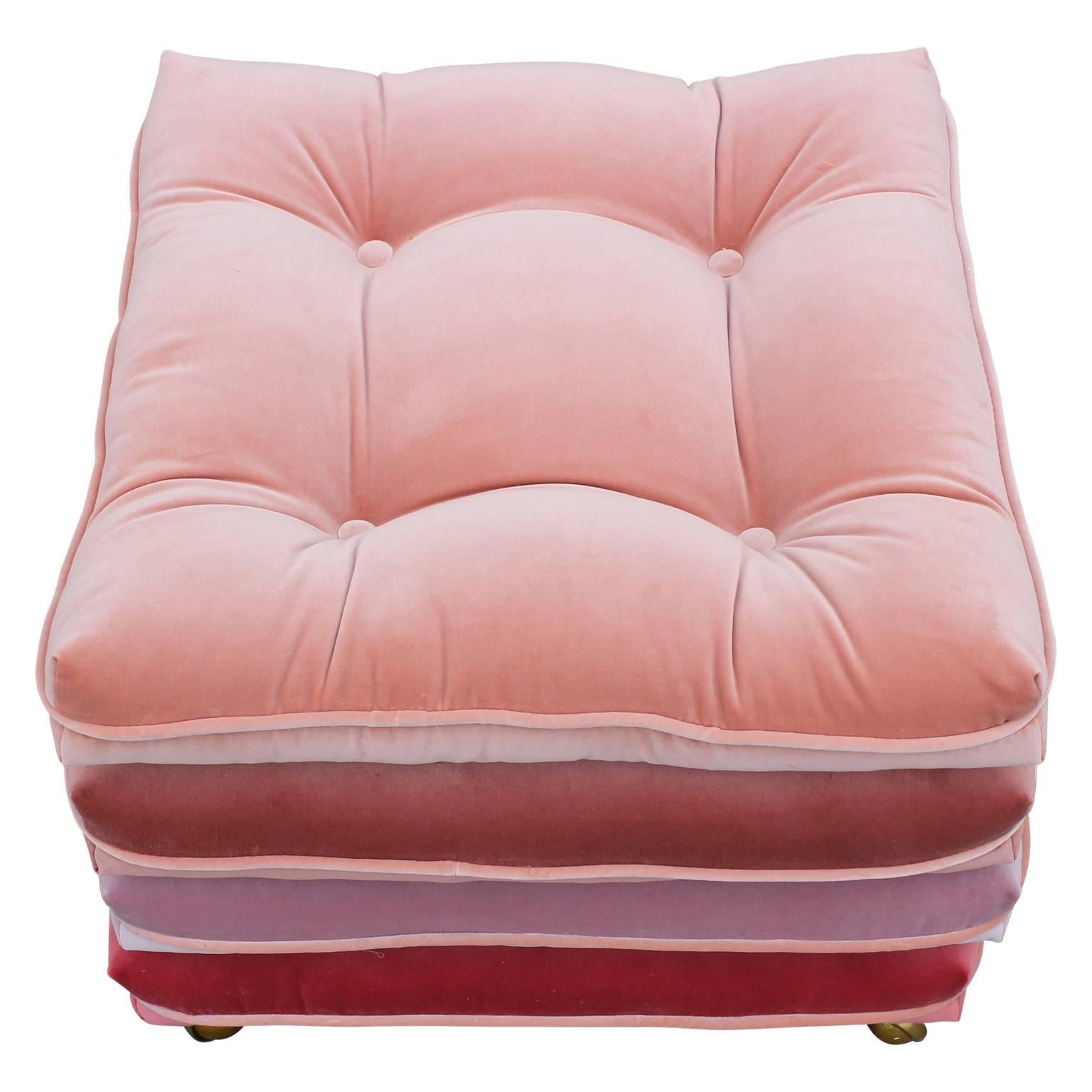 stackable pouf with casters