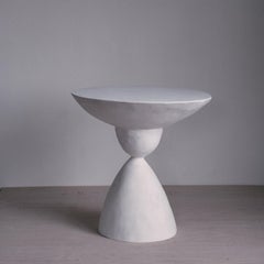 Pair of Custom Plaster Marasai Side Tables