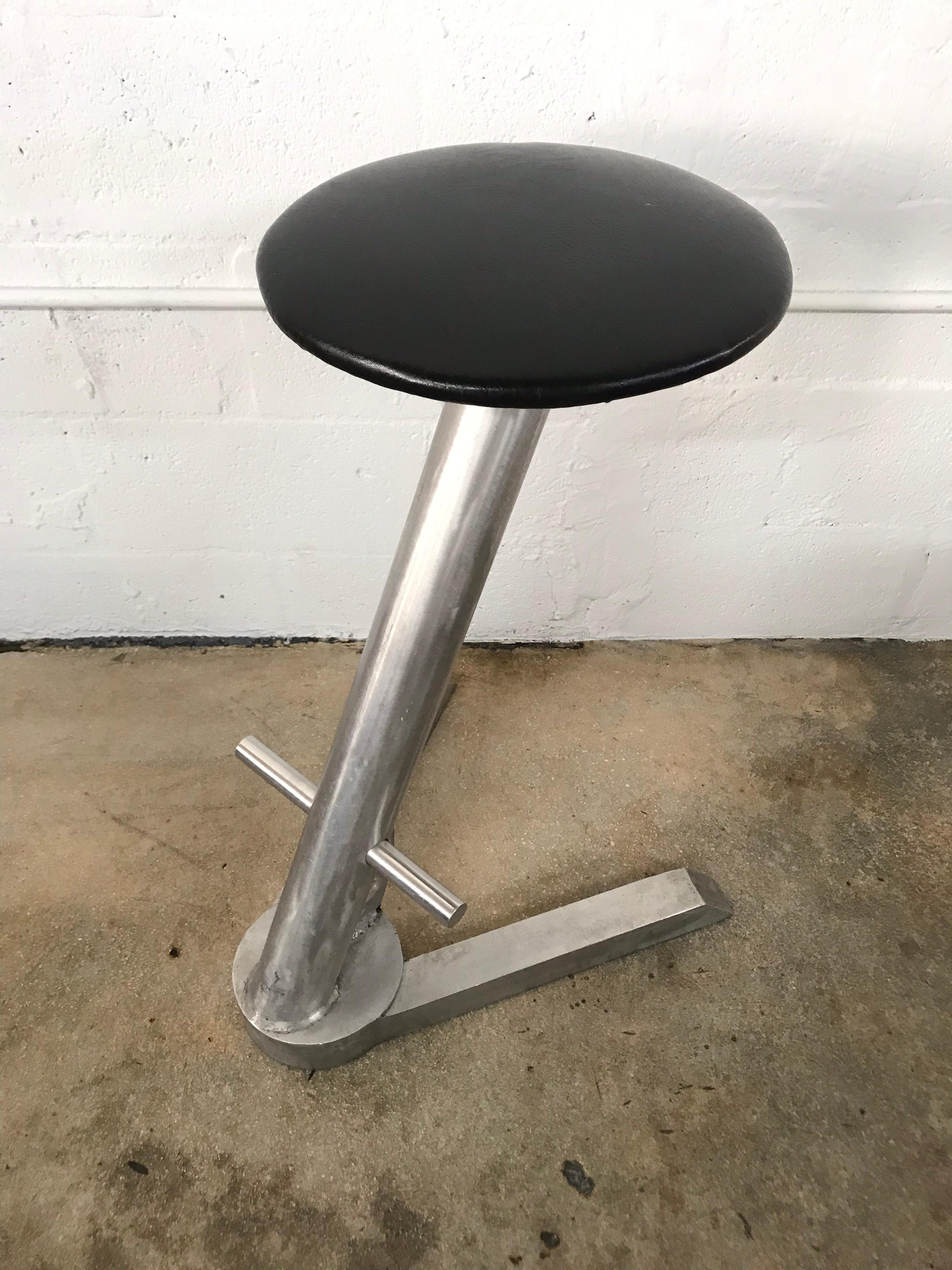 Pair of Custom Postmodern Unicorn Barstools In Good Condition For Sale In Miami, FL