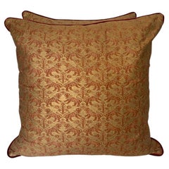 Vintage Pair of Custom Richelieu Patterned Fortuny Pillows