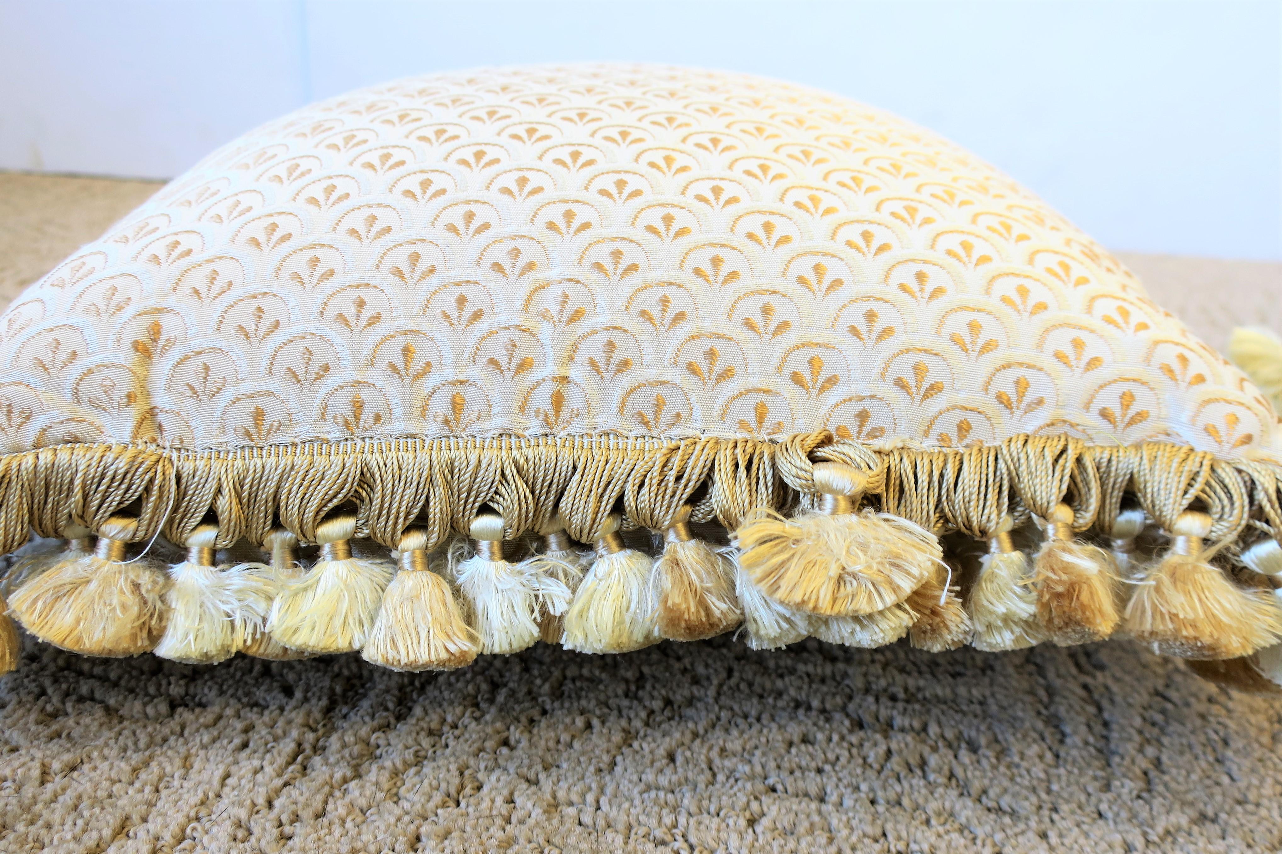 Custom Upholstered Silk Accent Pillows with Fringe and Tassels 2