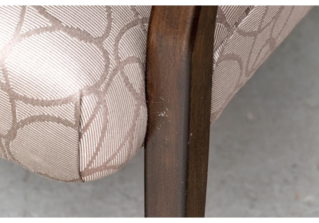 Mid-Century Modern Pair Of Custom Upholstered Mid Century Modern Armchairs Attrib. Bertha Schaefer For Sale