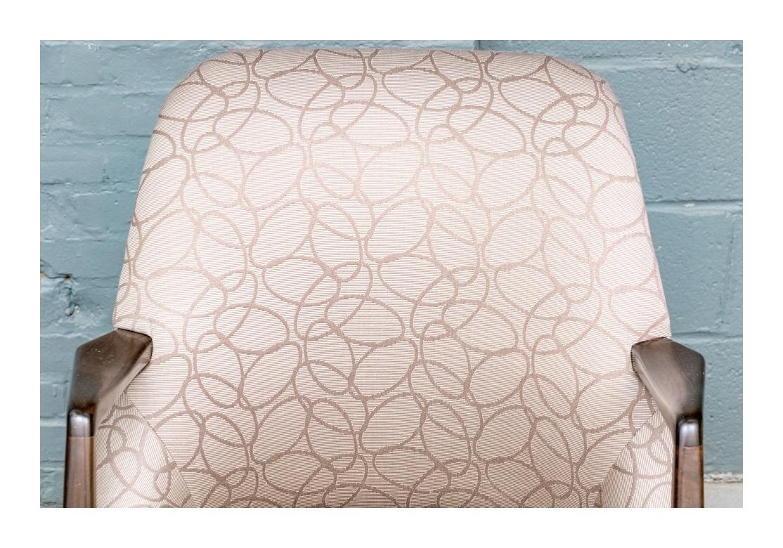 20th Century Pair Of Custom Upholstered Mid Century Modern Lounge Attr. Bertha Schaefer For Sale