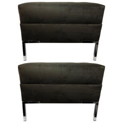 Pair of Custom Upholstered Mondrian Benches