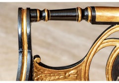 Paire de fauteuils de style Regency anglais vintage sur mesure #2