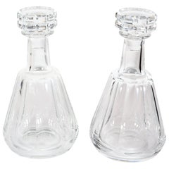 Pair of Cut Crystal Drinks Baccarat Decanters