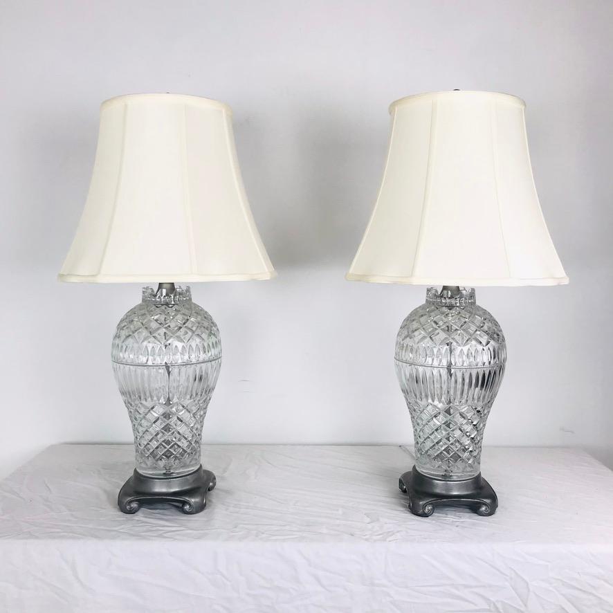 lead crystal table lamps