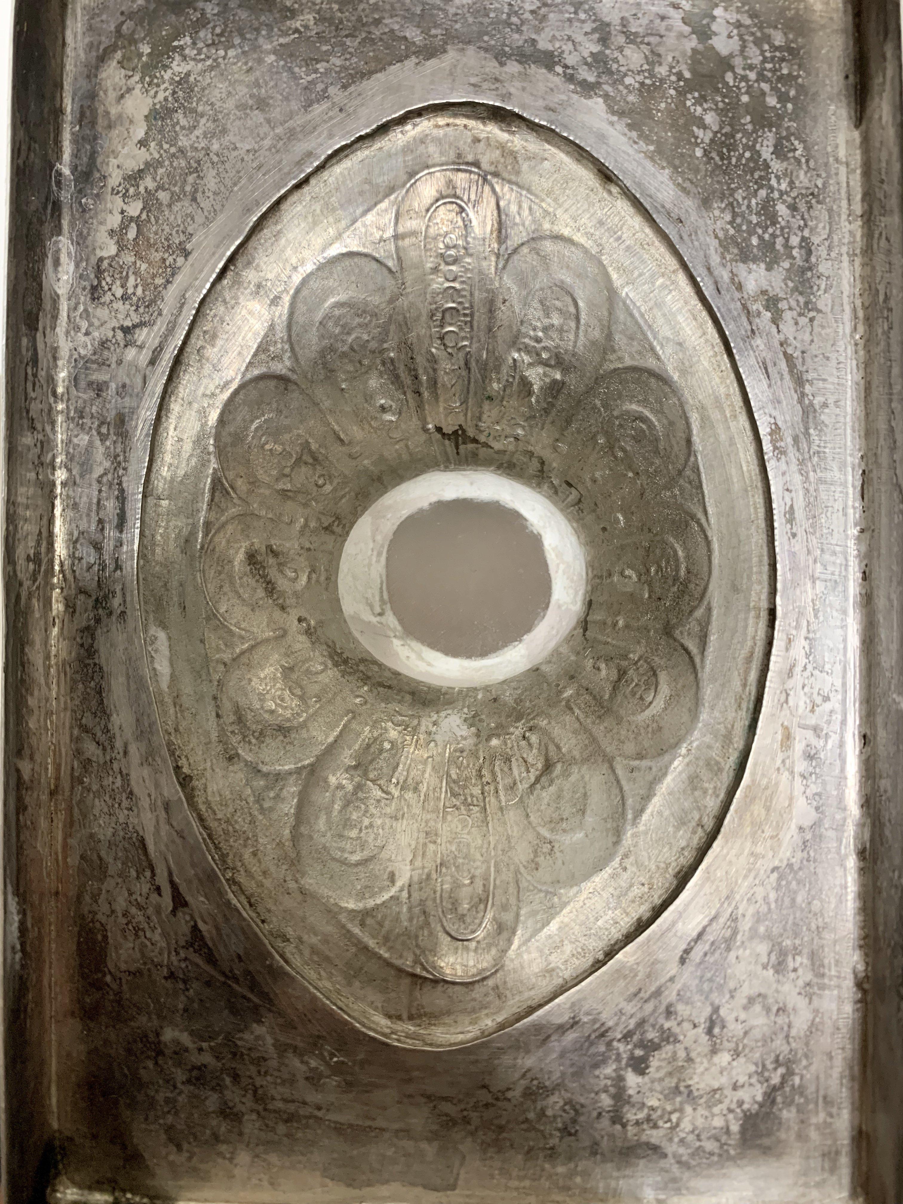 20ième siècle Paire de bols à compote en verre taillé sur piédestal en argent en vente