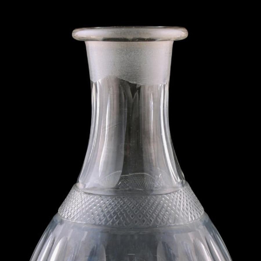 Pair of Cut Glass Decanters, 19th Century In Good Condition For Sale In London, GB