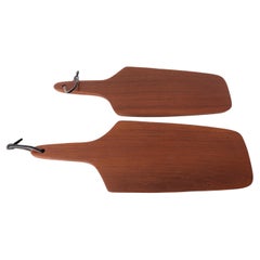 Vintage Pair of Cutting or Charcuterie Boards in Teak