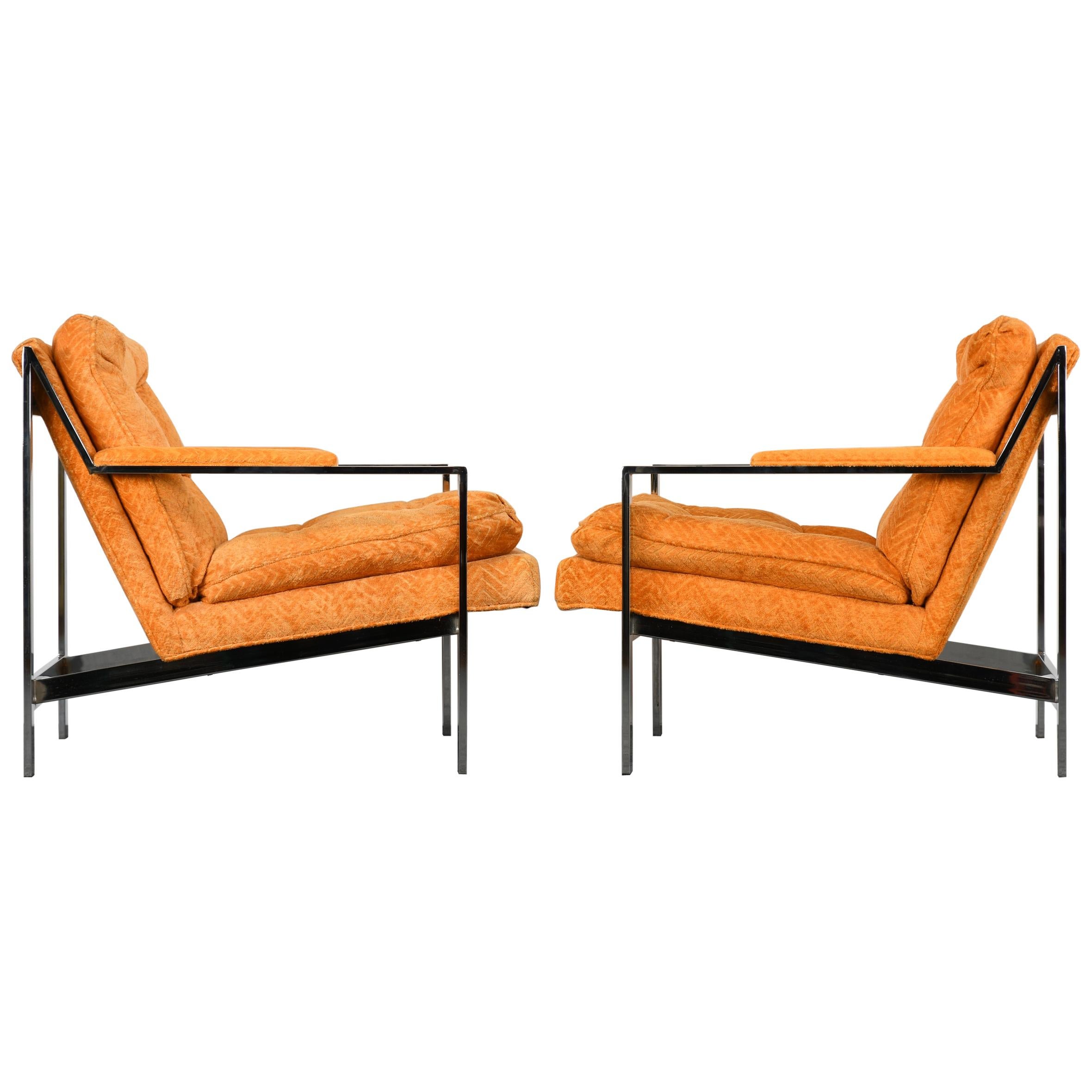 Pair of Cy Mann Lounge Chairs, 1970s