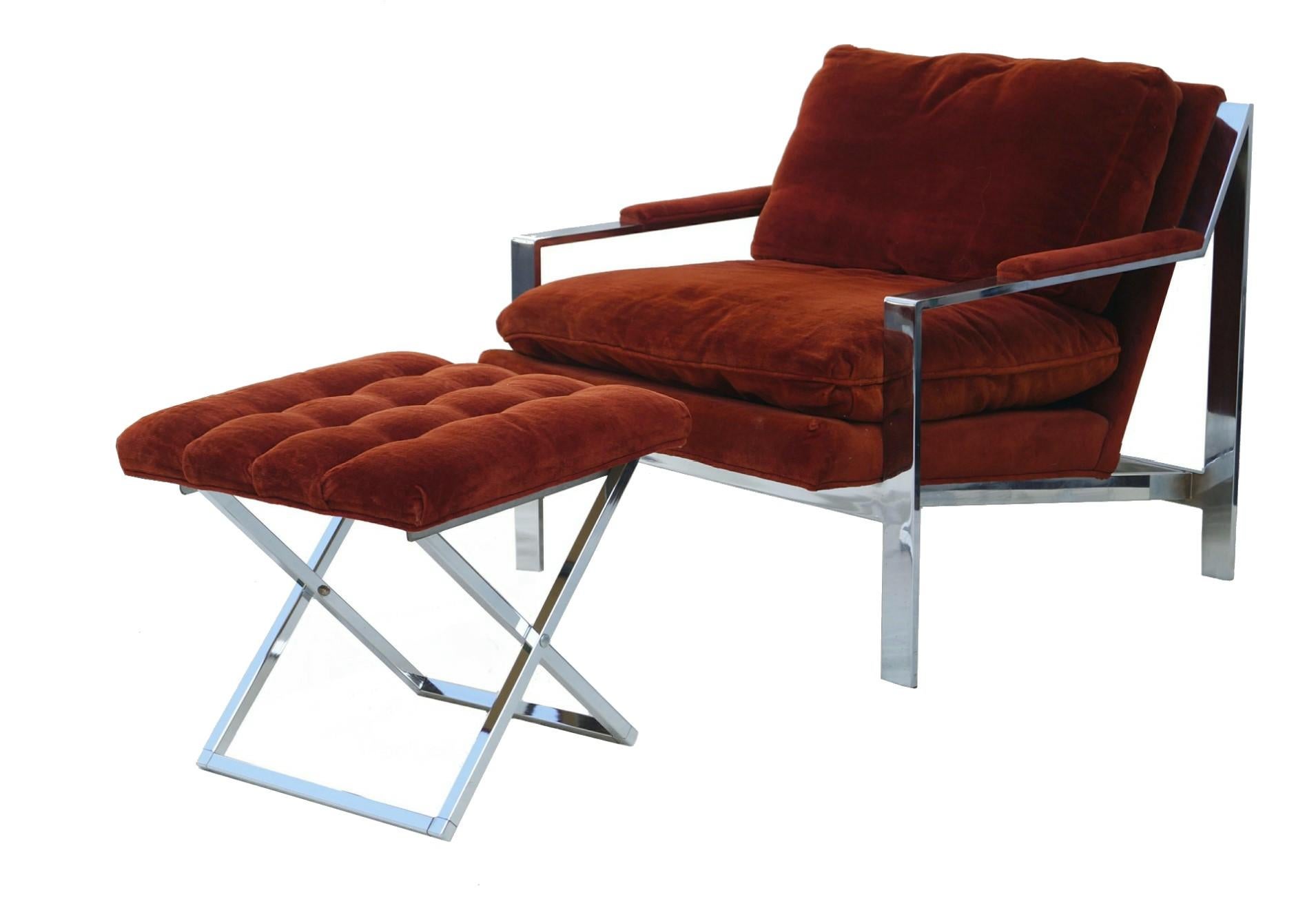 Pair of Cy Mann Mid-Century Modern Chrome Lounge Chairs 8