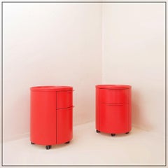 Pair of cylindrical drawer units CONGA - Thomas Althaus for Schönbuch - 21th