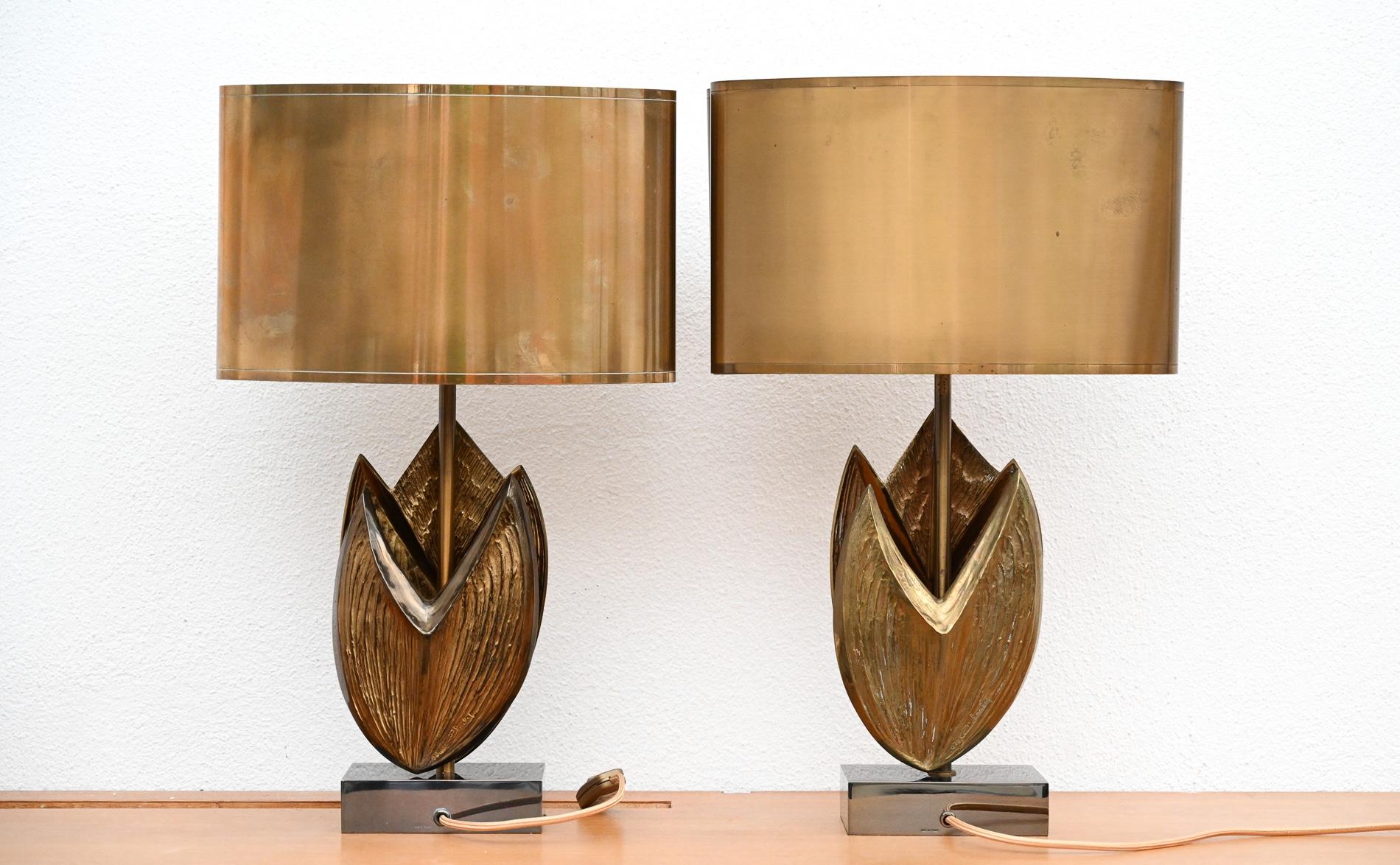 Pair of “Cythere” table lamps by Chrystiane Charles for Maison Charles 9