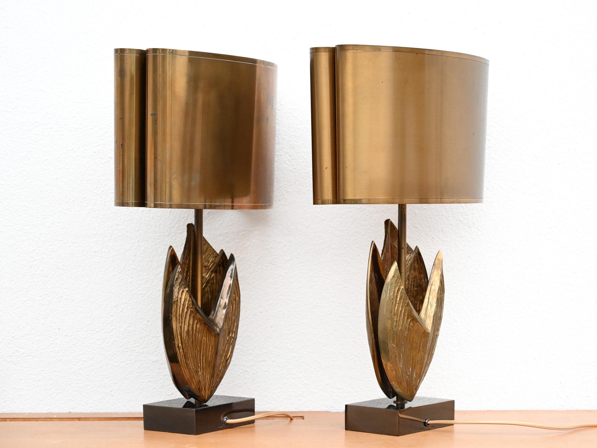 Pair of “Cythere” table lamps by Chrystiane Charles for Maison Charles 10