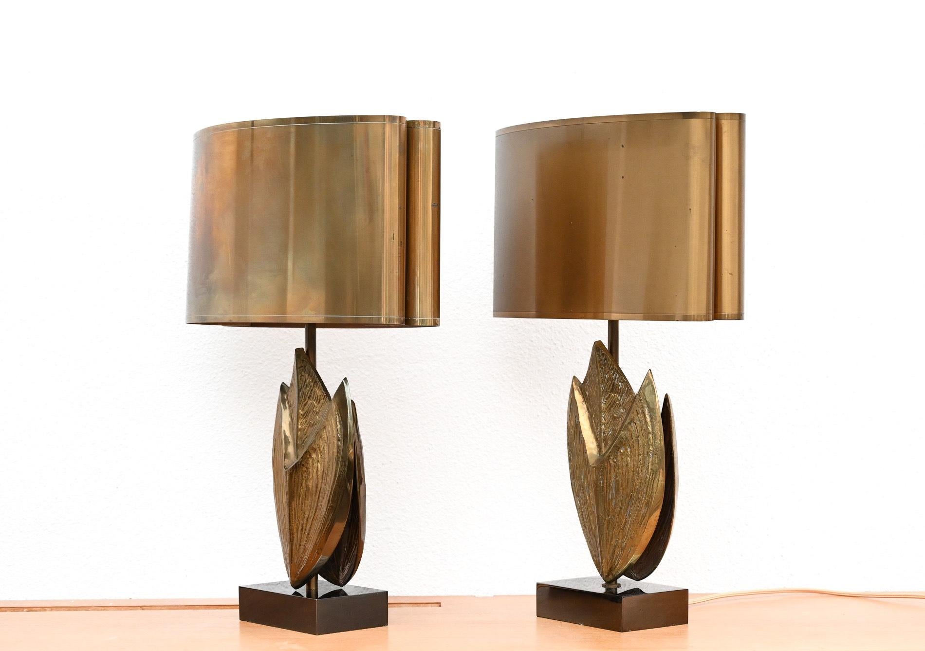 Pair of “Cythere” table lamps by Chrystiane Charles for Maison Charles 12