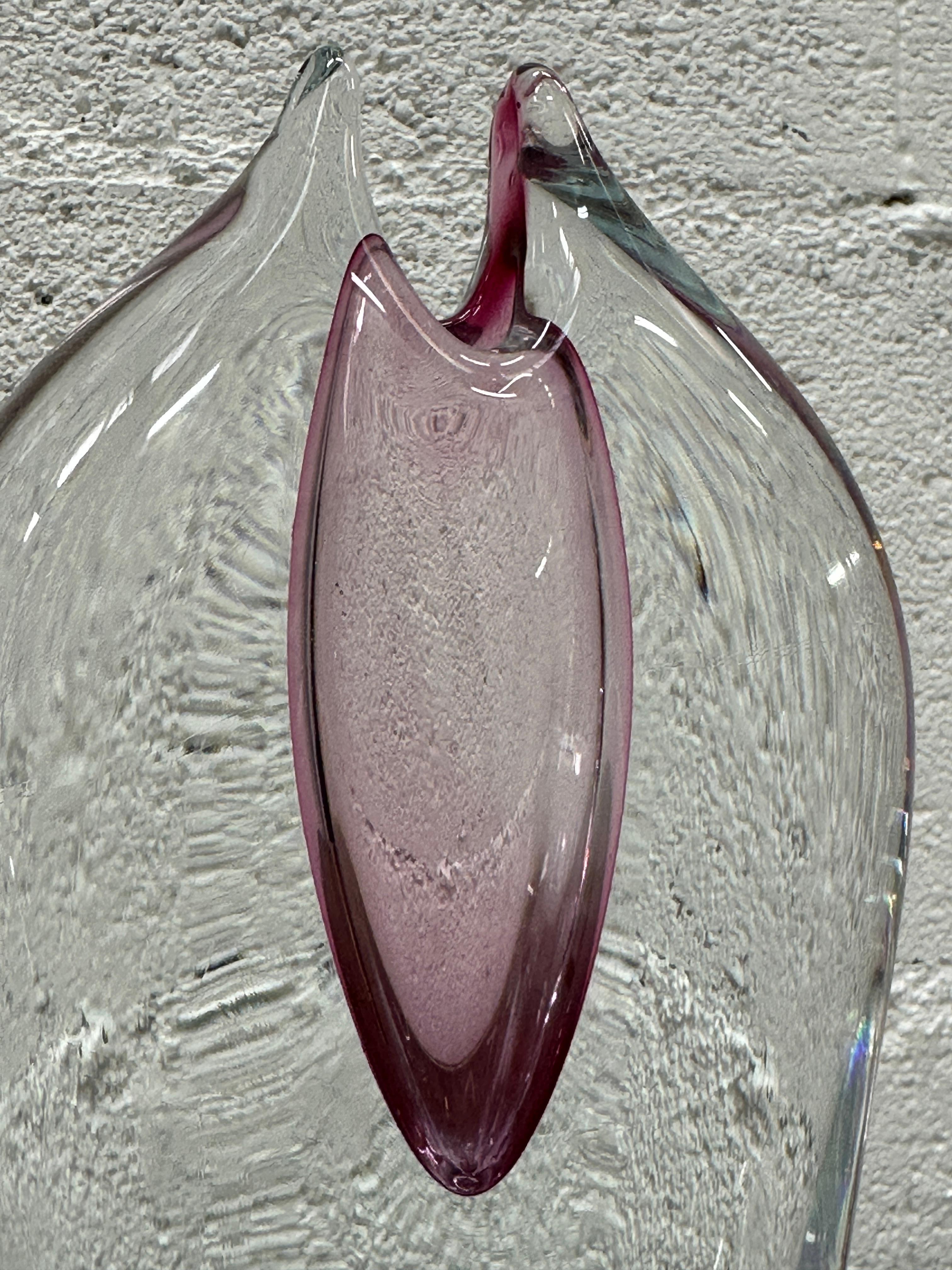 Pareja de jarrones checos de vidrio artístico de Pavel Juda para Beranek Skrdlovice Glass Works en venta 1