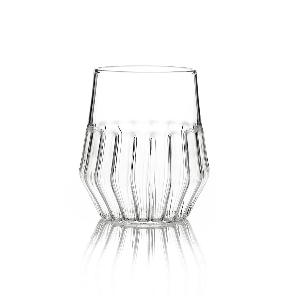 Mixed medium glass - set of two

This item is also available in the US.

With a special technique, the Mixed collection combines two types of glass to create this modern collection. Retro yet contemporary it is perfect for everyday beverages,