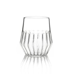 fferrone Set of 2 of Czech Clear Contemporary Mixed Medium Glasses