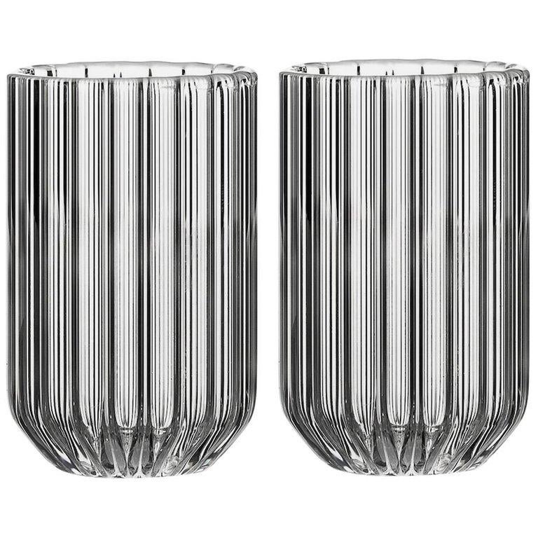 EU Clients Pair of Czech Contemporary Dearborn Shot Liqueur Glasses in Stock EU