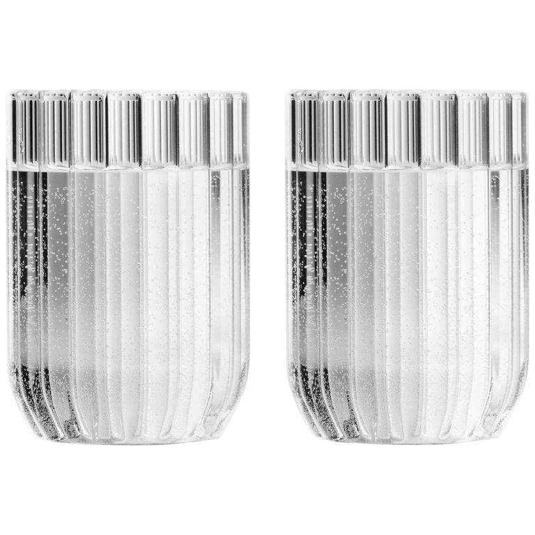 Set of Contemporary Fluted Dearborn Water & Cocktail Glasses -  in Stock in EU 